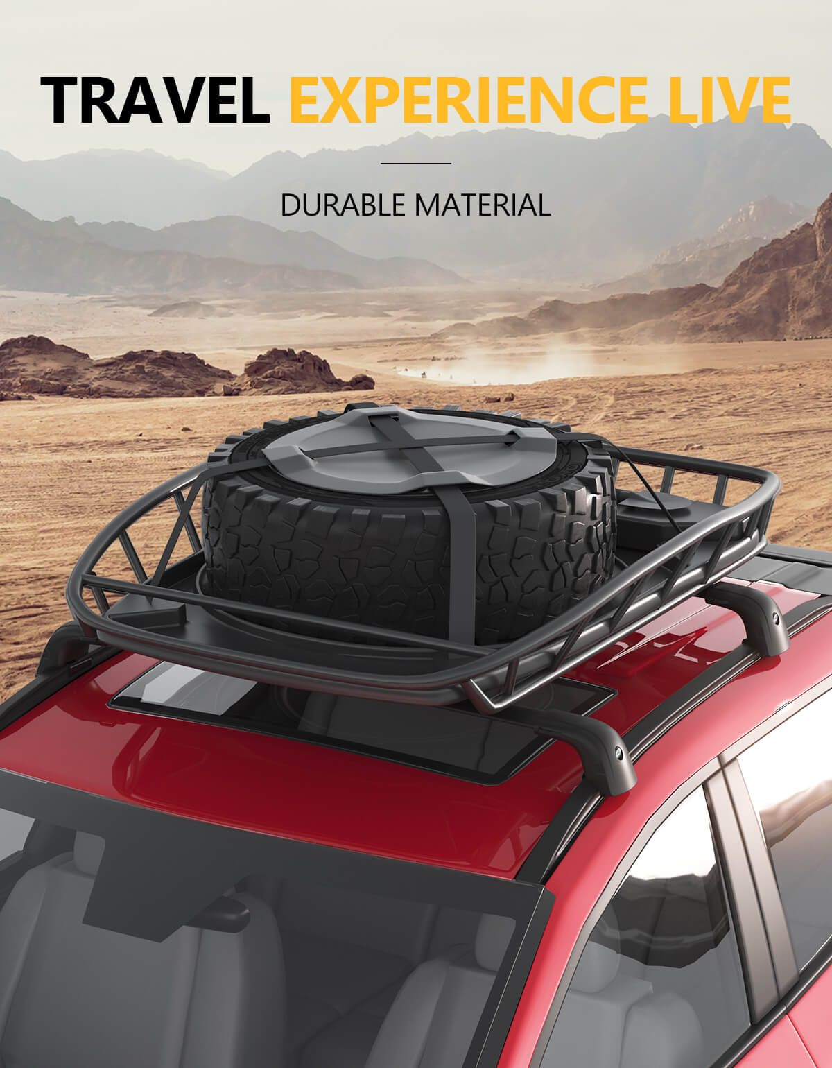 KINGGERI 220lbs Lockable Roof Rack Cross Bars Compatible with Hyundai Palisade 2019-2025 SE SEL XRT Limited Calligraphy