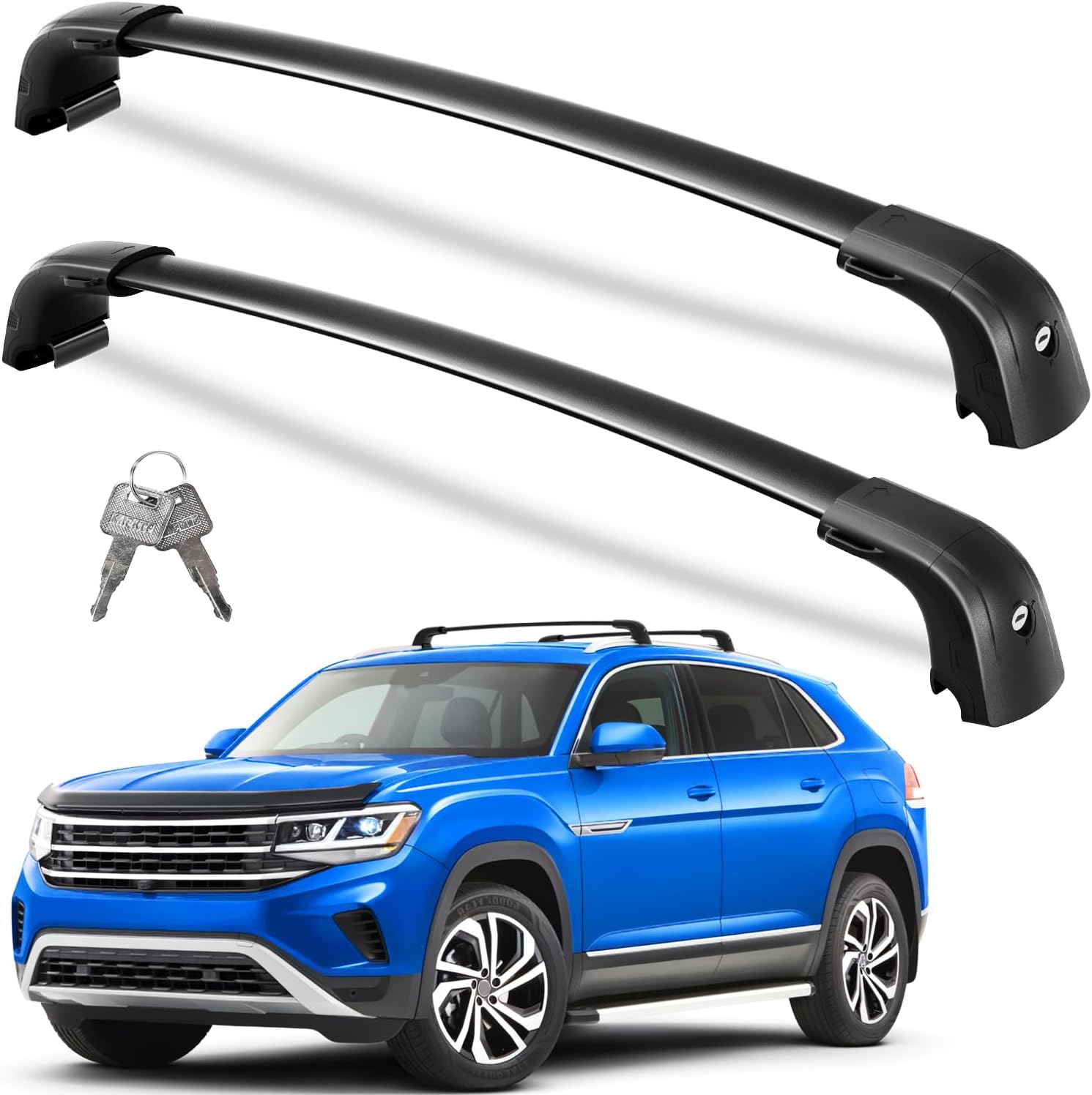 Roof Rack Cross Bars for Volkswagen Atlas Cross Sport 2020-2025