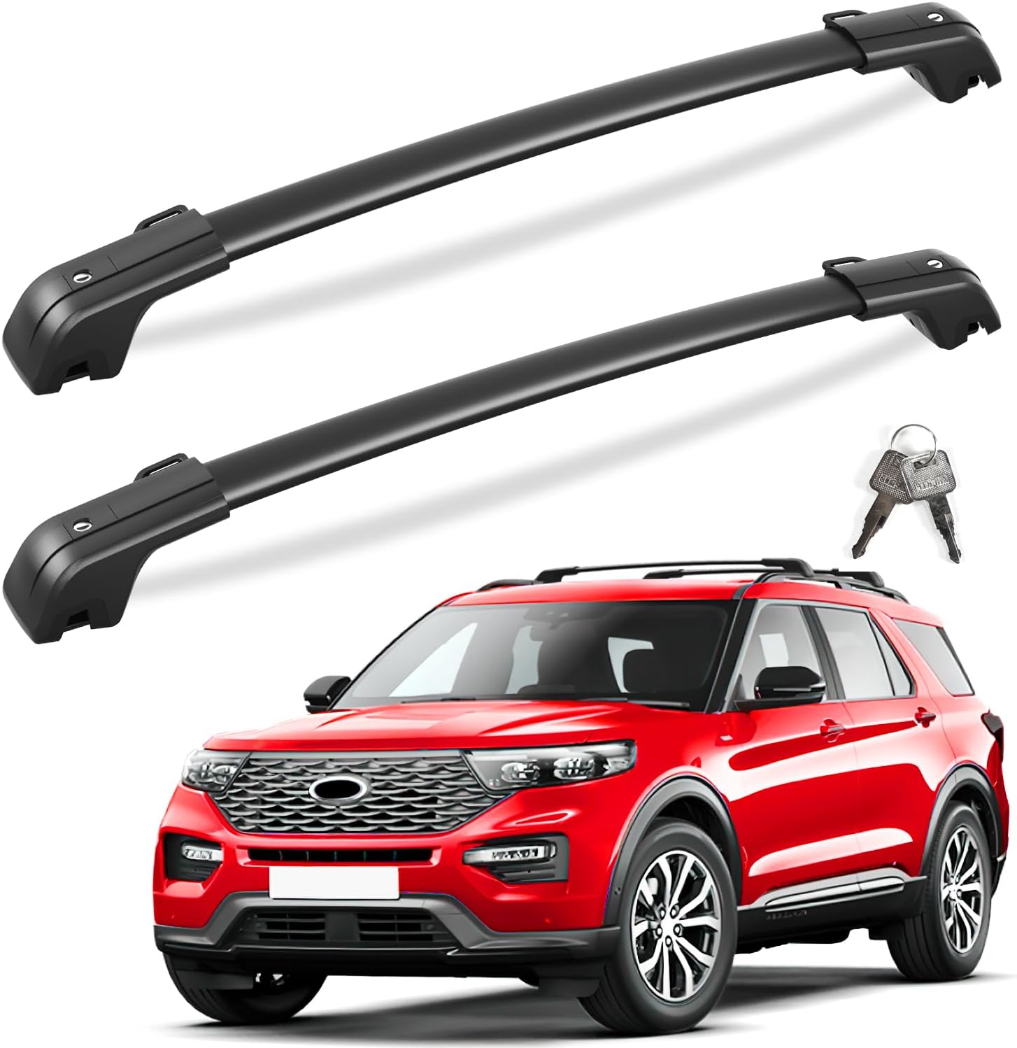 Lockable Roof Rack Cross Bars for Ford Explorer 2020-2025