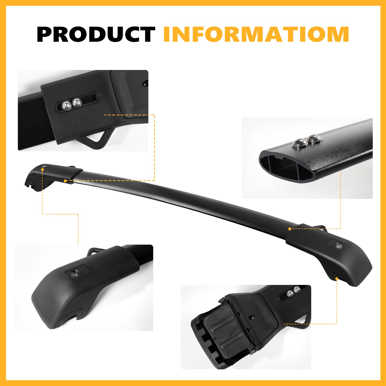 220lbs Roof Rack Cross Bars Compatible with Ford Explorer 2020-2025