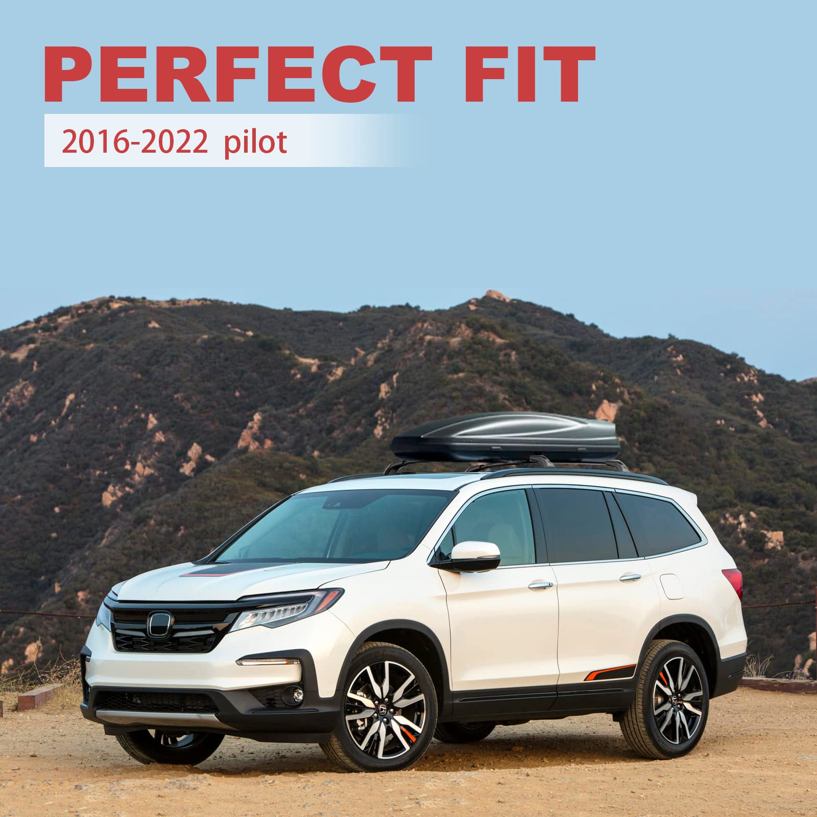 KINGGERI 260lbs Roof Racks Cross Bars Fit for Honda Pilot 2016-2022 (Not Fit for 2023 2024 2025)