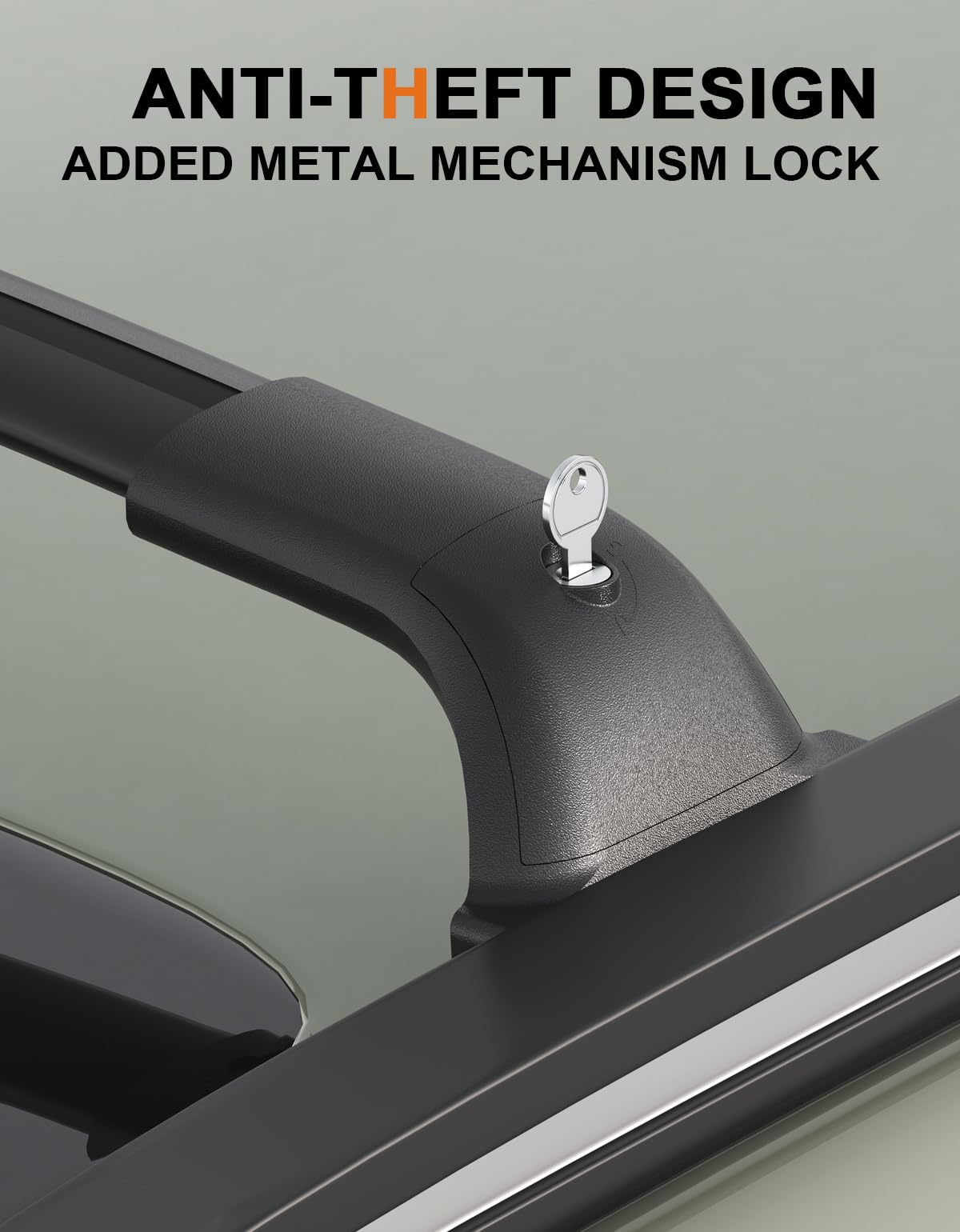 Lockable Roof Rack Cross Bars 260lbs Compatible with 2025 Chevy Chevrolet Equinox with Raised Side Rails 2025 (Not for EV)