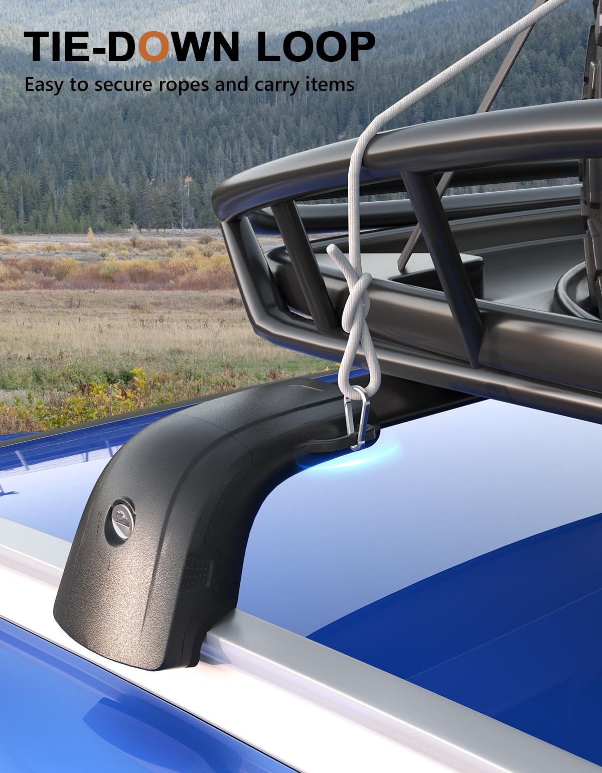 Lockable Roof Rack Cross Bars 220lbs Compatible with Volkswagen VW ID4 ID.4 2021 2022 2023 2024 2025