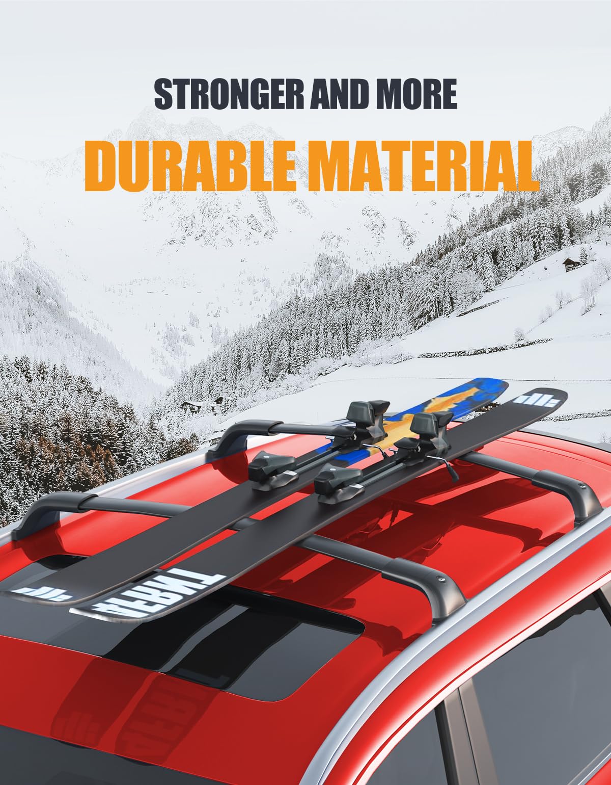 260lbs Lockable Roof Rack Cross Bars Compatible with Honda Prologue Touring 2024 2025 with Flush Side Rails
