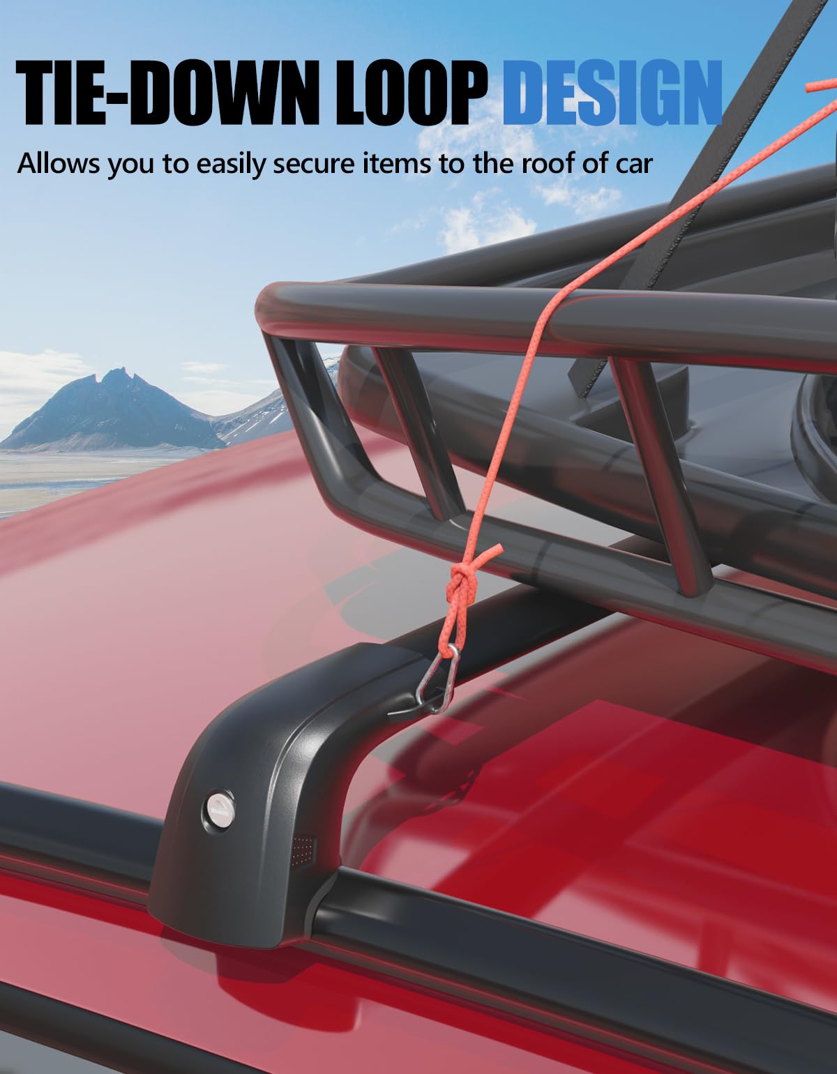 Lockable Roof Rack Cross Bars 220lb Compatible with Audi Q8 2019-2025 with Side Rails