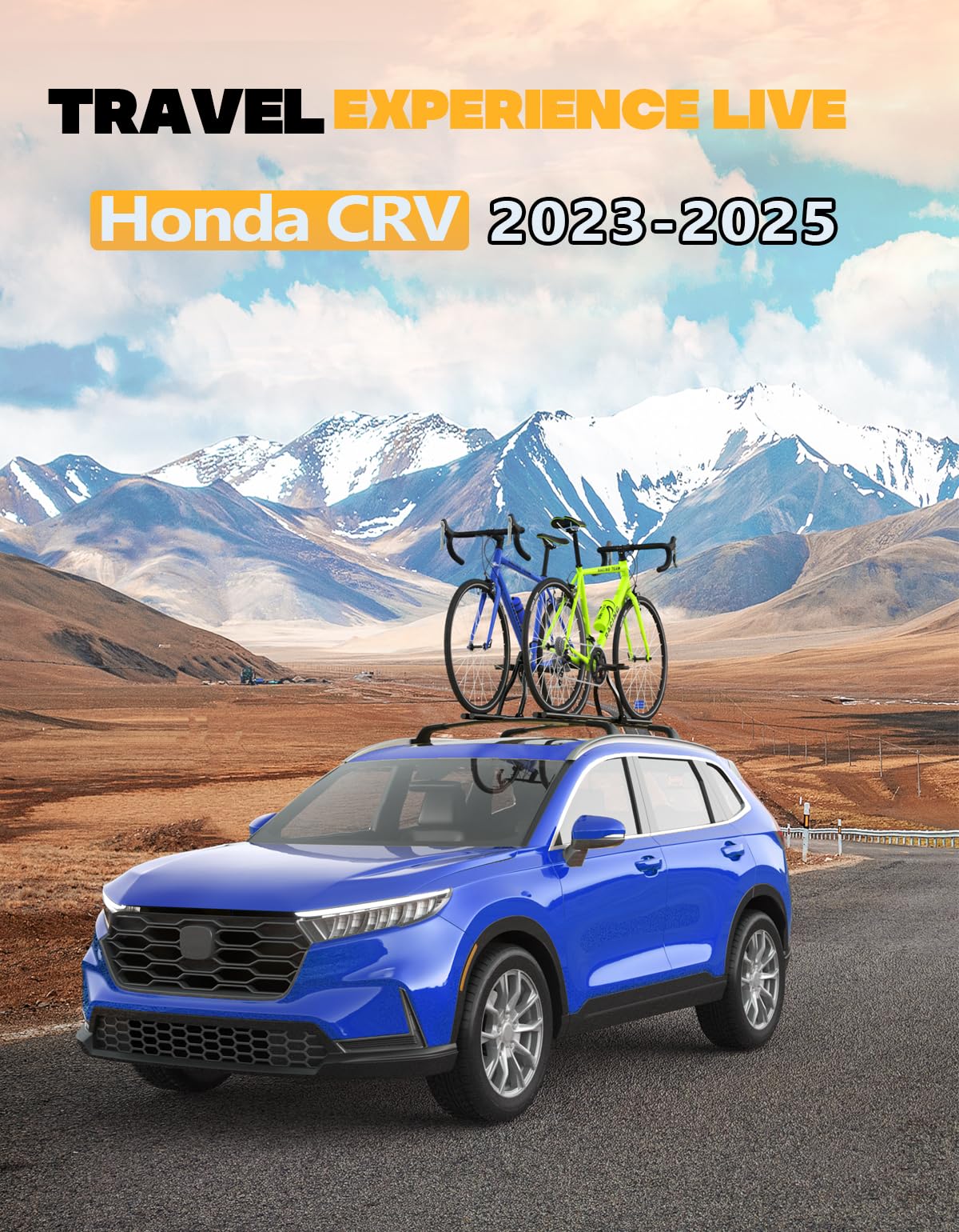 Lockable 260lbs Roof Rack Cross Bars Fit for Honda CRV CR-V 2023 2024 2025