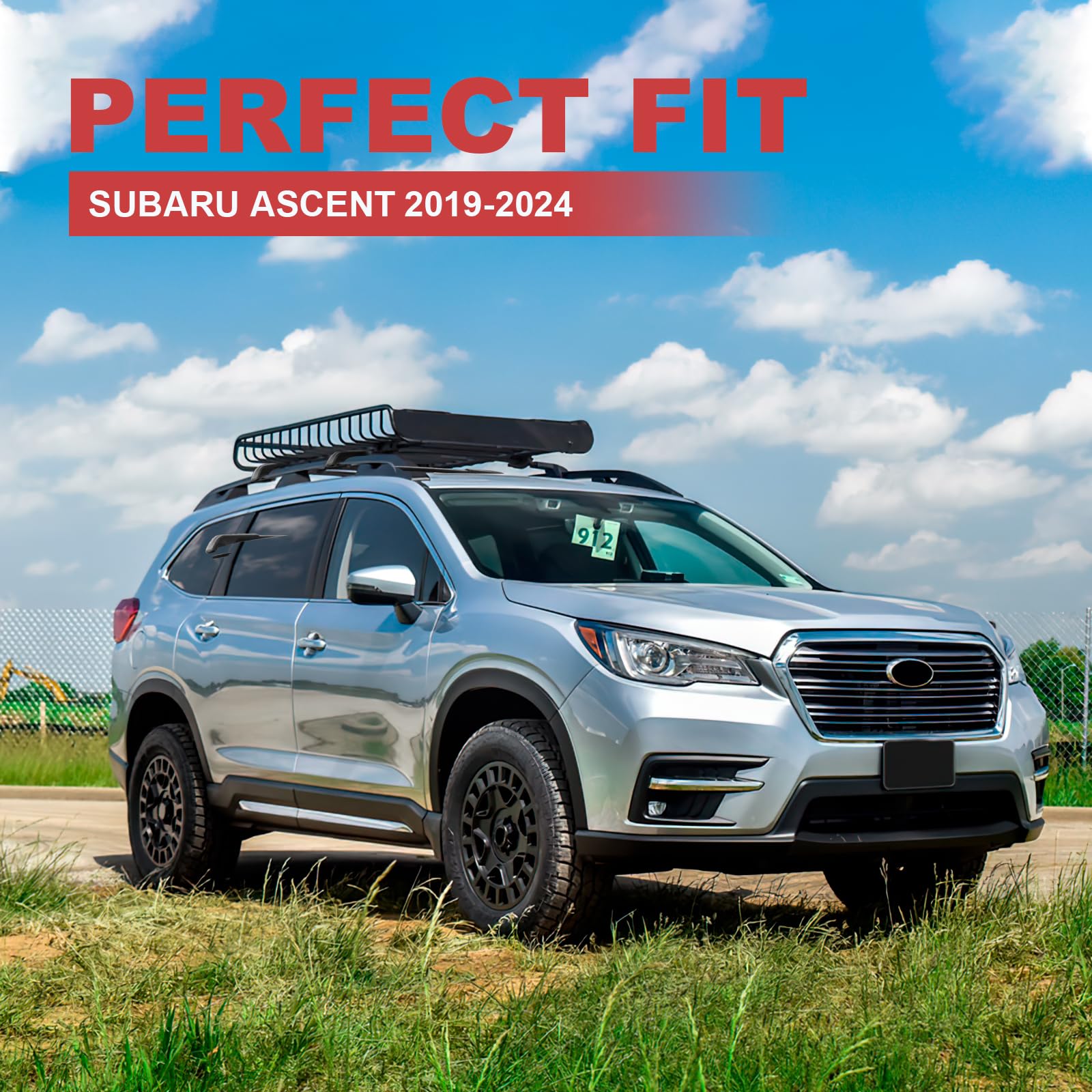 KINGGERI Lockable Roof Rack Cross Bars Compatible with Subaru Ascent 2019 2020 2021 2022 2023 2024 2025