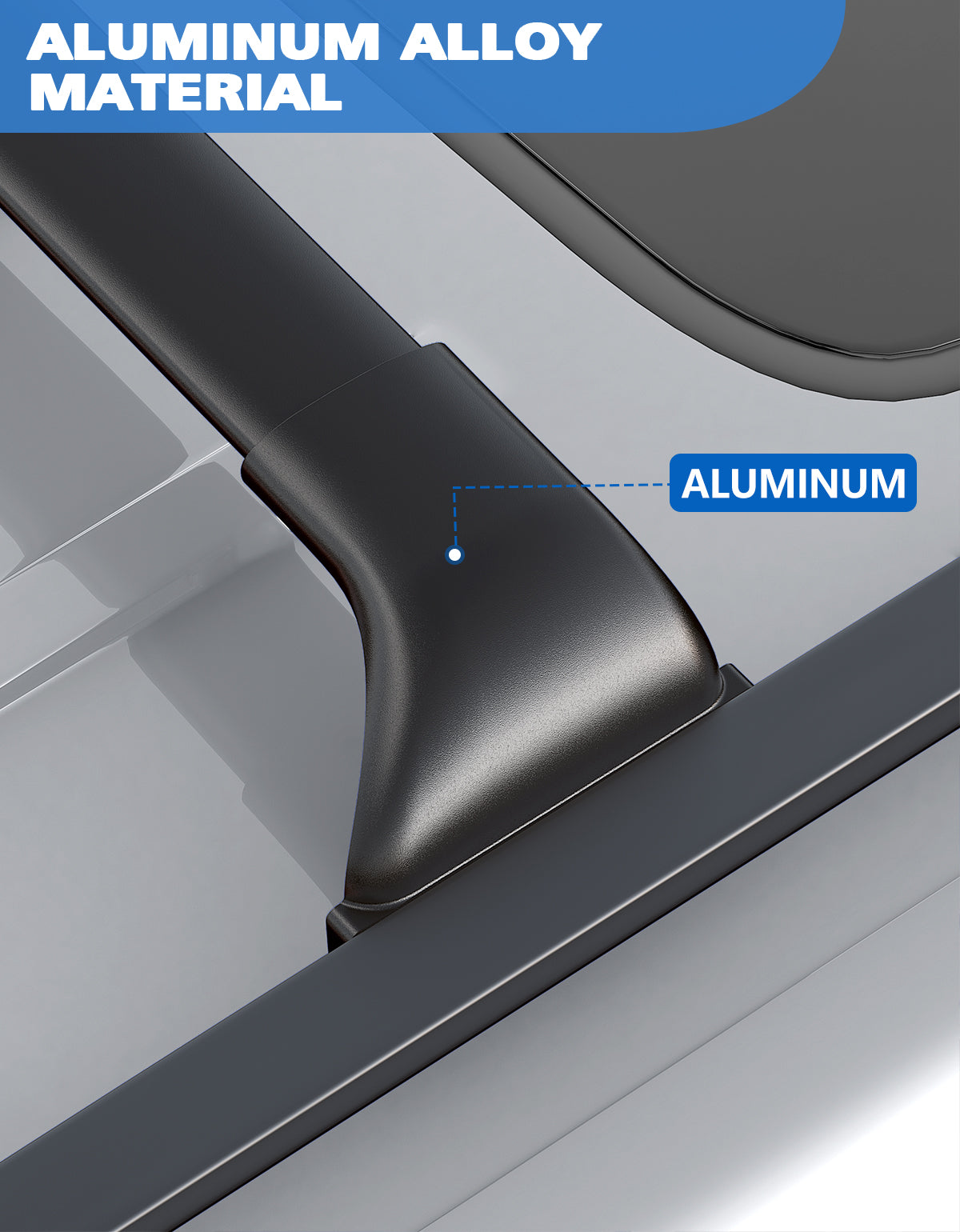 KINGGERI Roof Rack Cross Bars Fit for 2021-2025 Jeep Grand Cherokee L 3-Row and 2022-2025 Grand Cherokee WL 2-Row