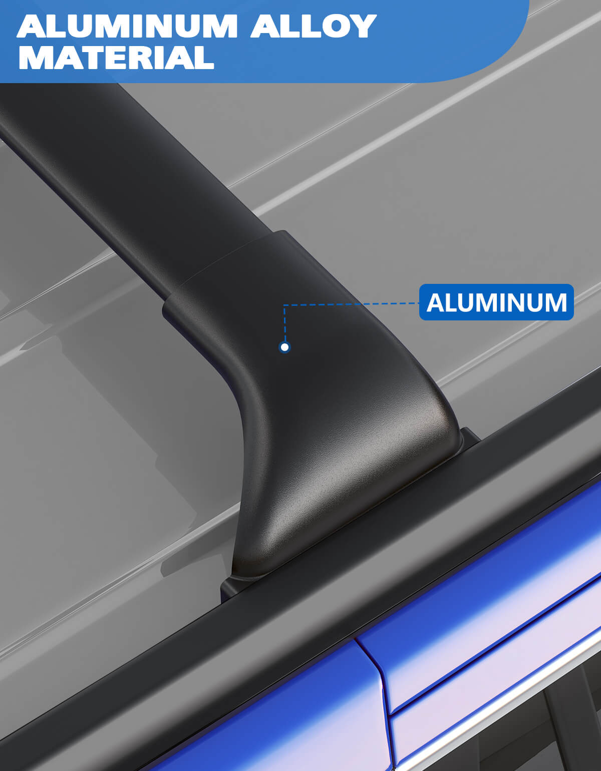 KINGGERI 220lbs Roof Rack Cross Bars Compatible with Chevy Chevrolet Blazer 2019-2025 (Not for Blazer EV)