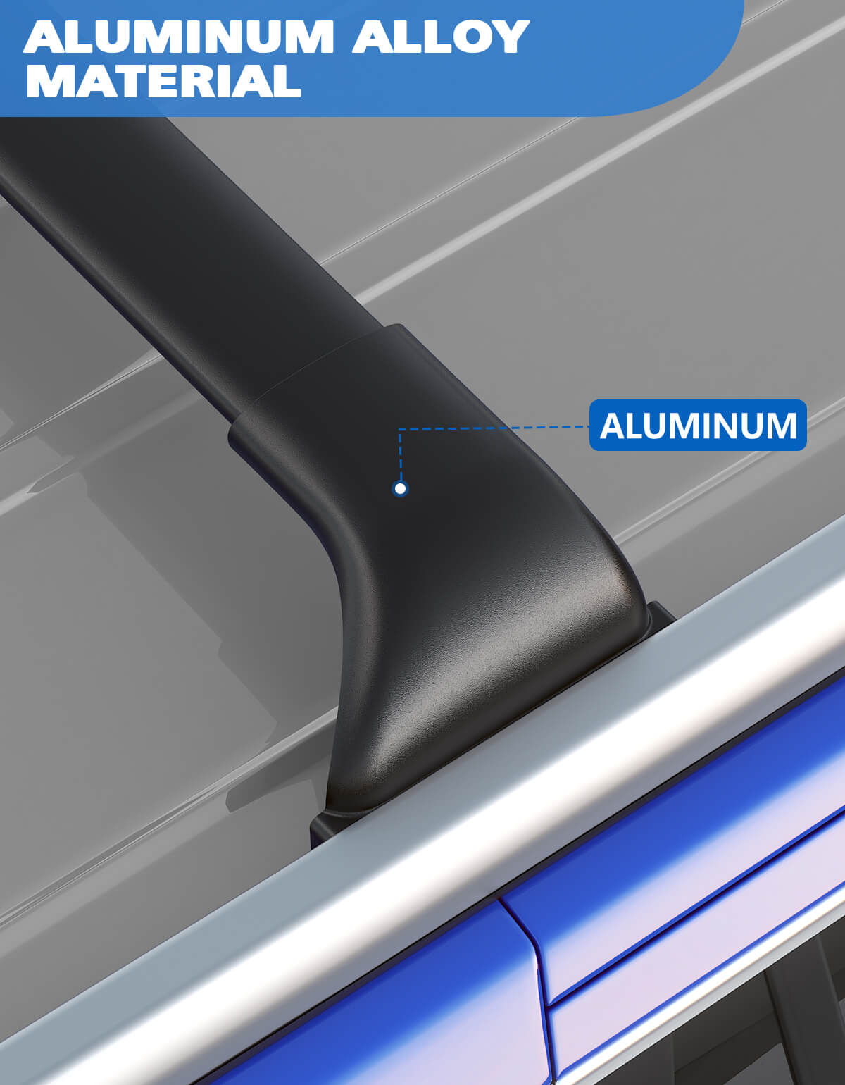 KINGGERI Roof Rack Cross Bars 220lbs Compatible with Chevy Chevrolet Trailblazer 2021-2025 L LT ACTIV RX