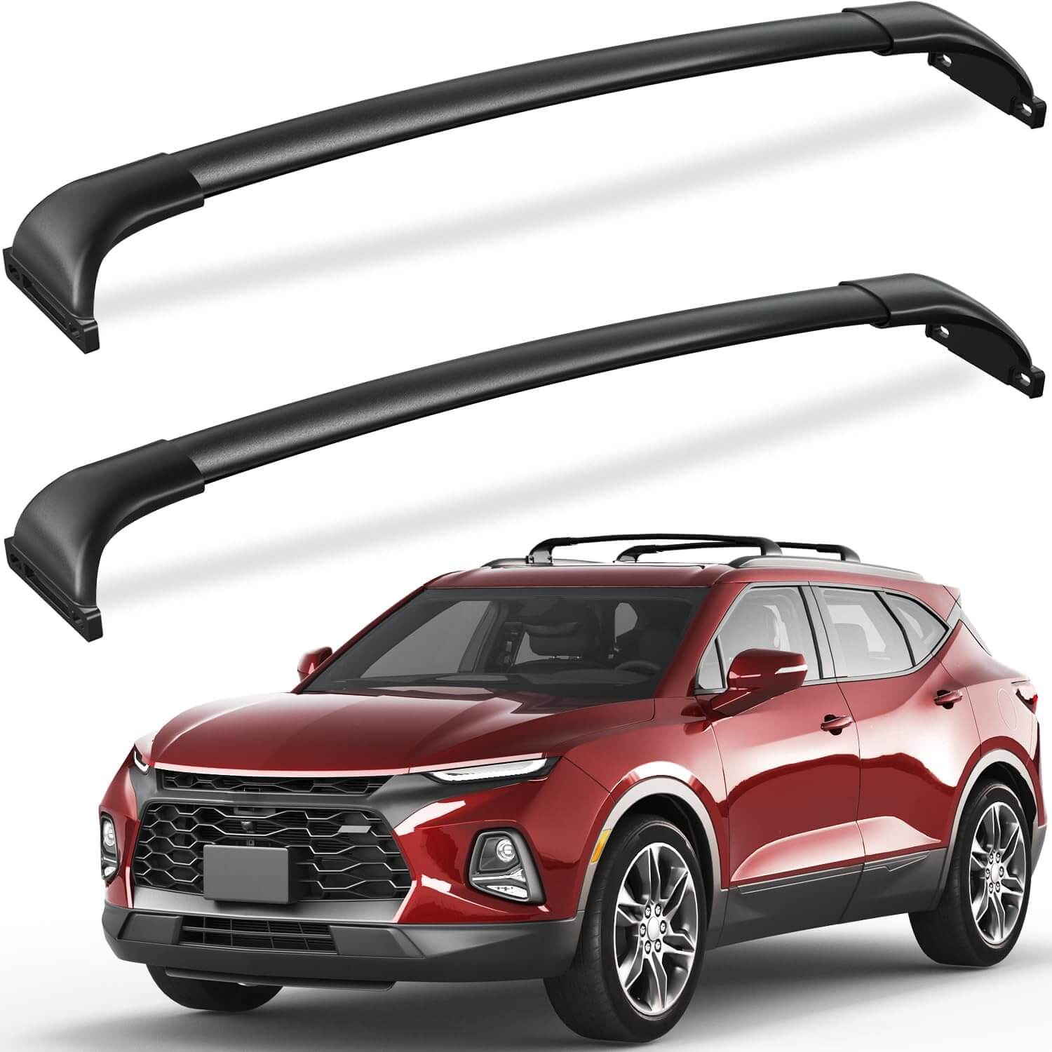 KINGGERI 220lbs Roof Rack Cross Bars Compatible with Chevy Chevrolet Blazer 2019-2025 (Not for Blazer EV)