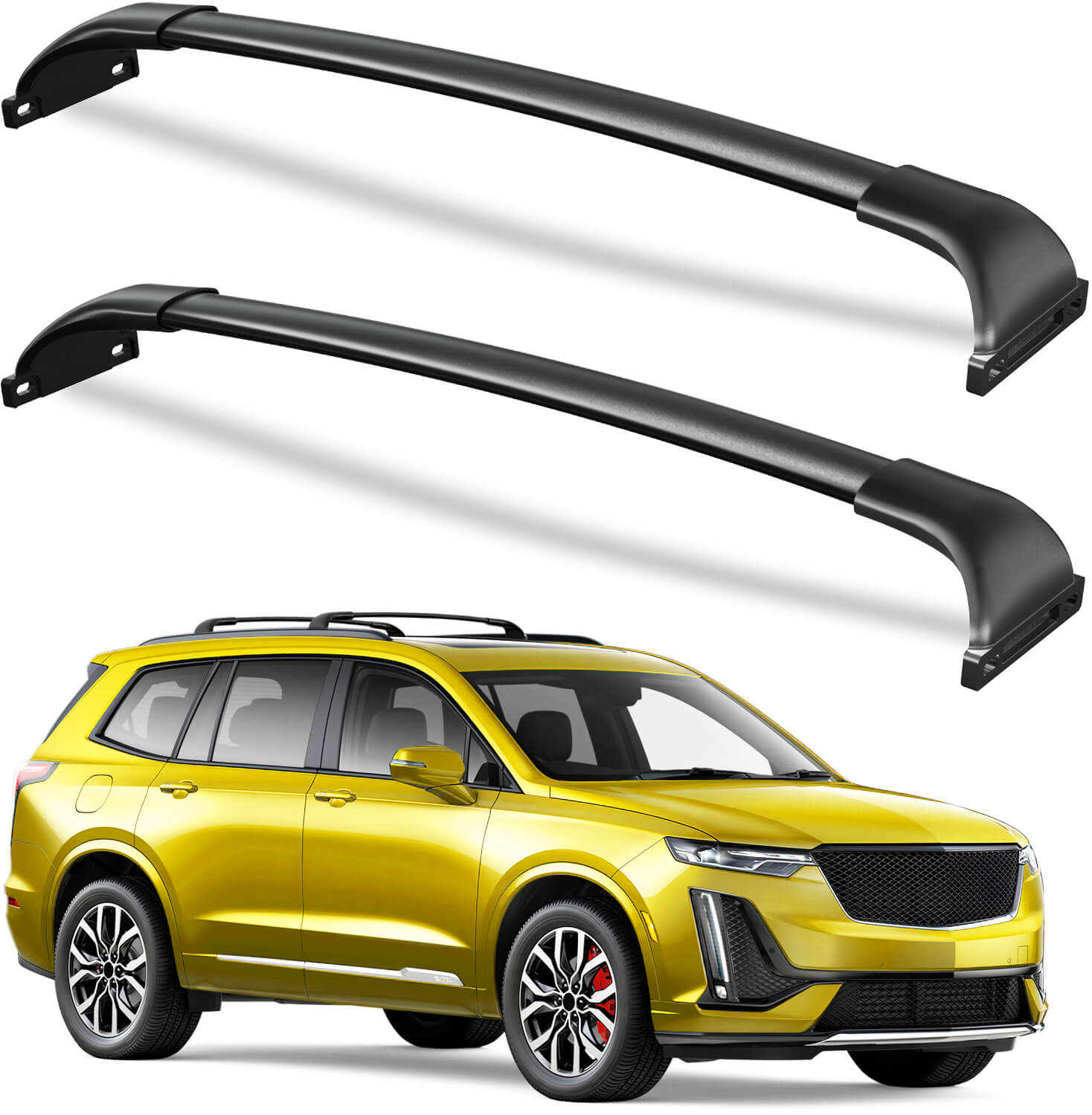 KINGGERI Roof Rack Cross Bars 220lbs Compatible with Cadillac XT6 2020-2025