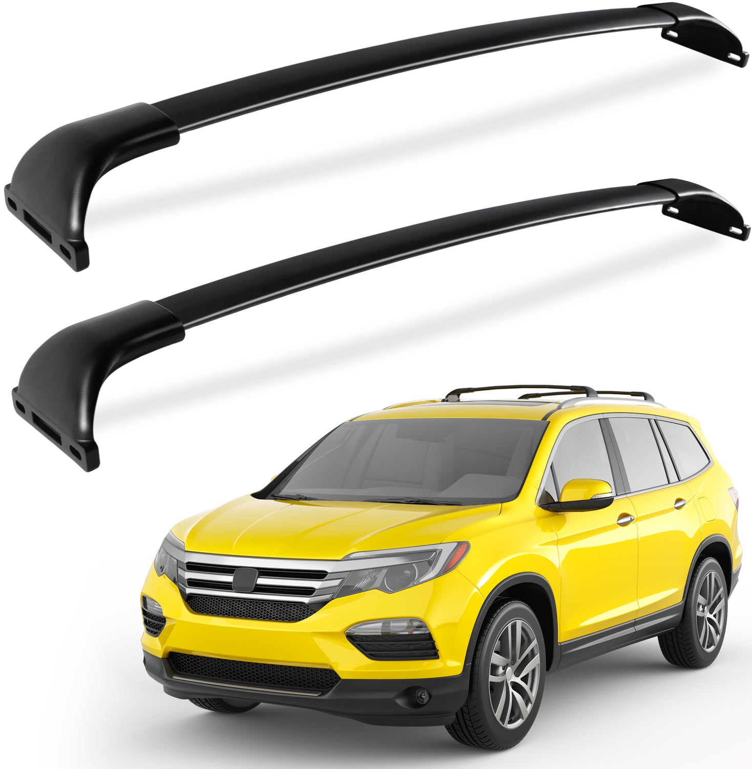 KINGGERI 220lbs Roof Rack Cross Bars Compatible with Honda Pilot 2016-2022 with Flush Rails