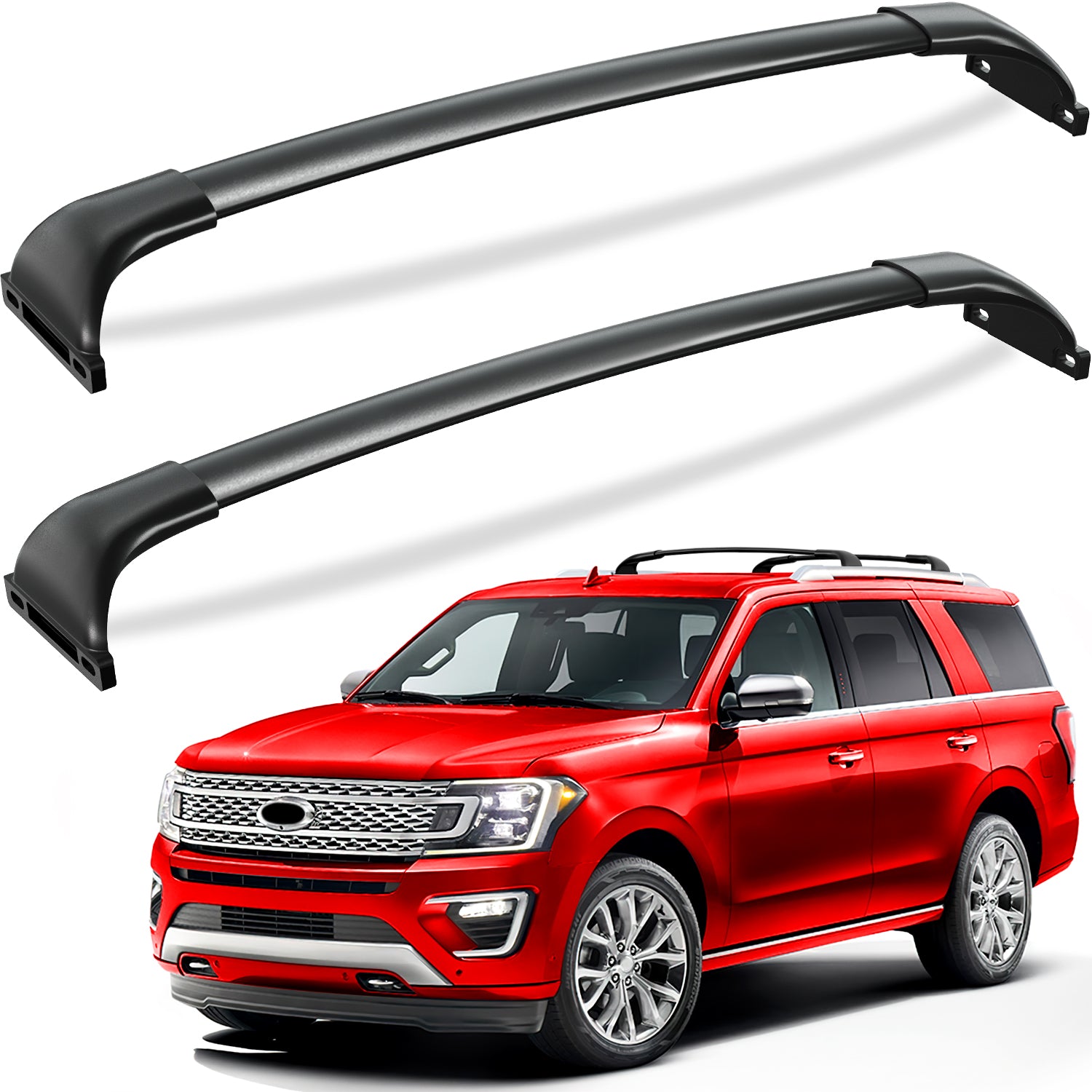 220lbs Roof Racks Cross Bars Compatible with Ford Expedition/Max 2018-2025 & Lincoln Navigator 2018-2024