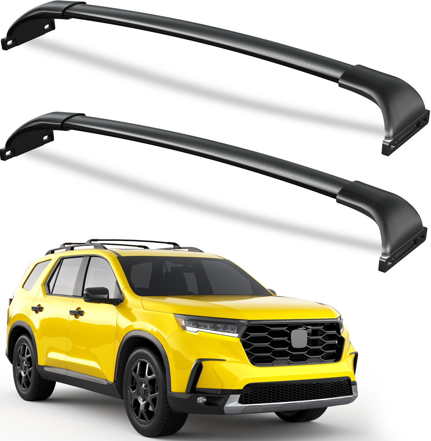 KINGGERI Roof Rack Cross Bars 220lbs Compatible with Honda Pilot 2023-2025 Elite Sport Touring Trailsport (Except LX and EX-L) with Raised Side Rails