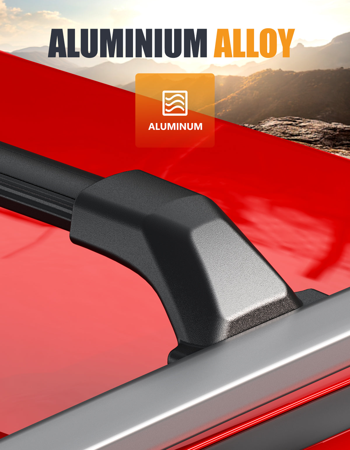 Heavy Duty 260lbs Cross Bars Roof Racks Fit for GMC Acadia 2017-2023，Aluminum Roof Rails Crossbars Luggage Cargo Carrier