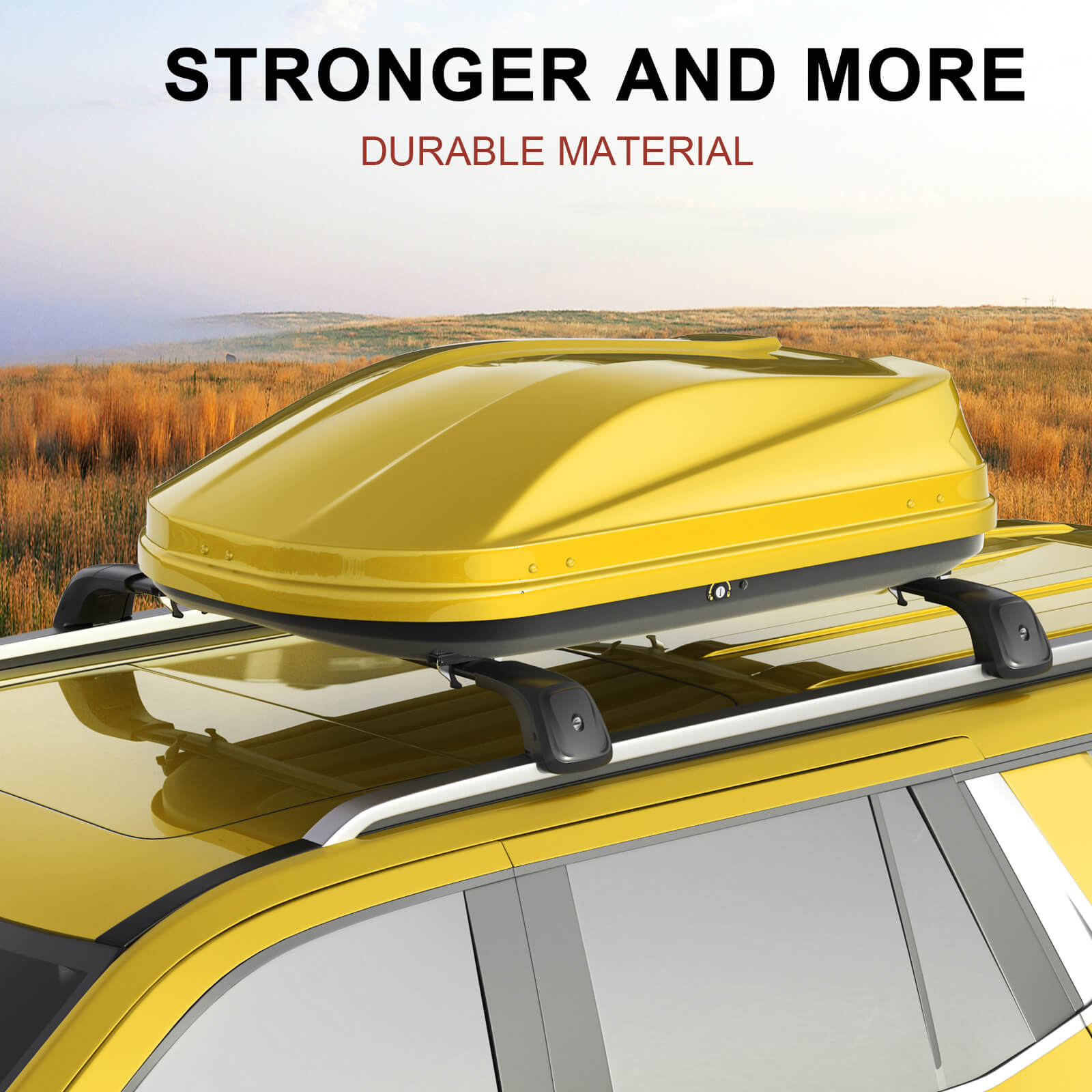 Lockable 330lbs Roof Rack Cross Bars Compatible with 2021-2025 Chevy Tahoe & Chevrolet Suburban & GMC Yukon XL & Cadillac Escalade ESV