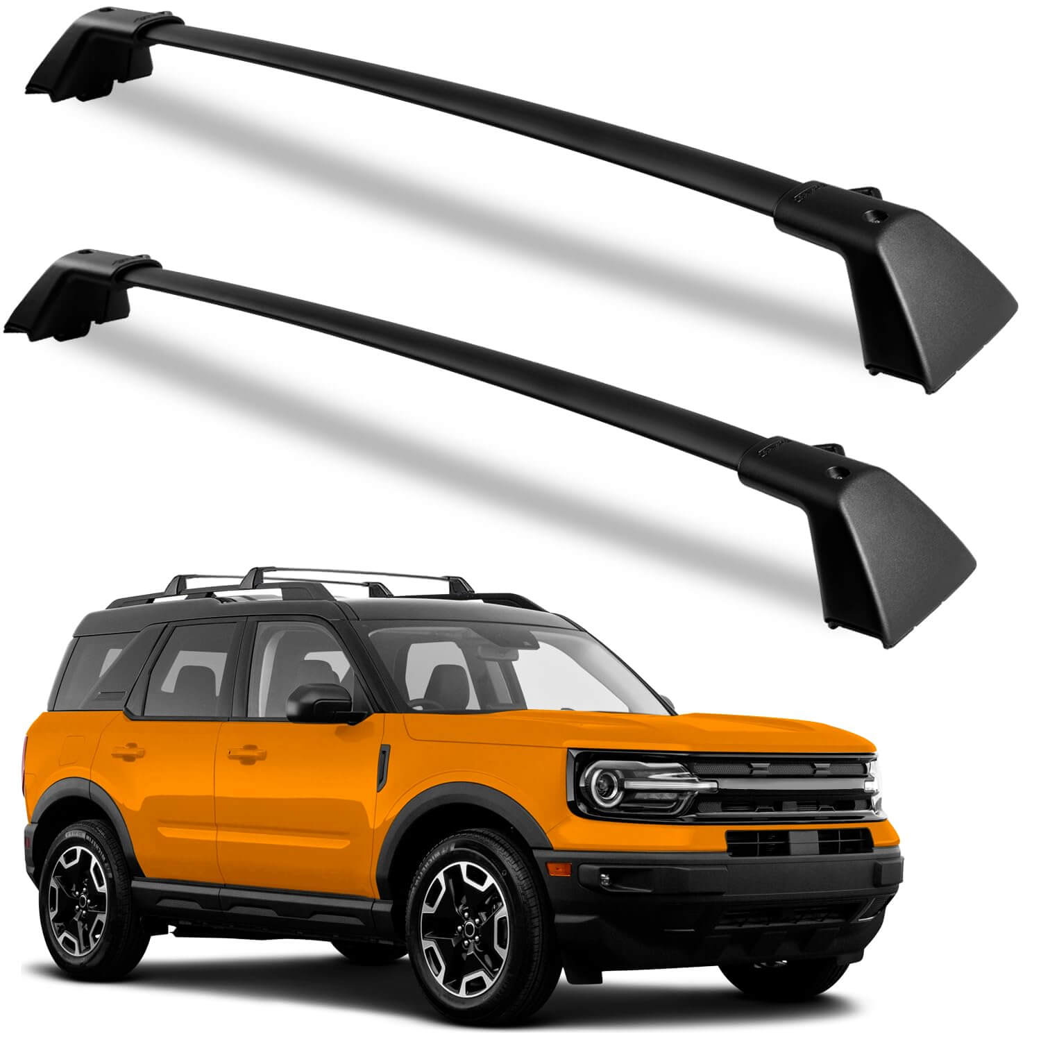 KINGGERI 265lbs Roof Racks Cross Bars for Ford Bronco Sport Base (On-Road) 2021-2025 & Bigbend 2021-2025 & Outer Banks 2021 & Heritage Edition 2023