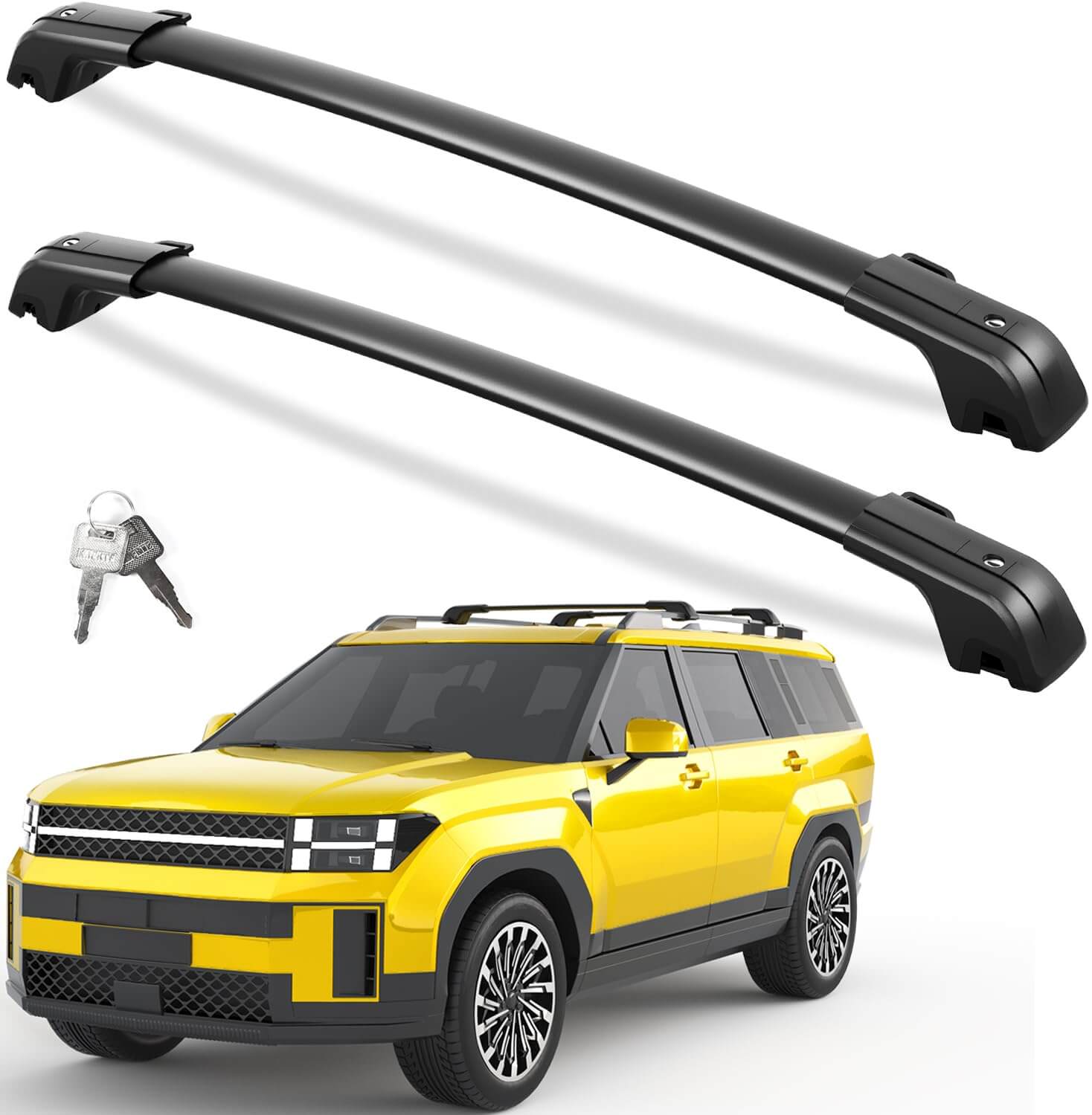 KINGGERI 260lb Roof Rack Cross Bars Fit for 2024-2026 Hyundai Santa Fe & Santa Fe Hybrid (Not for SE)