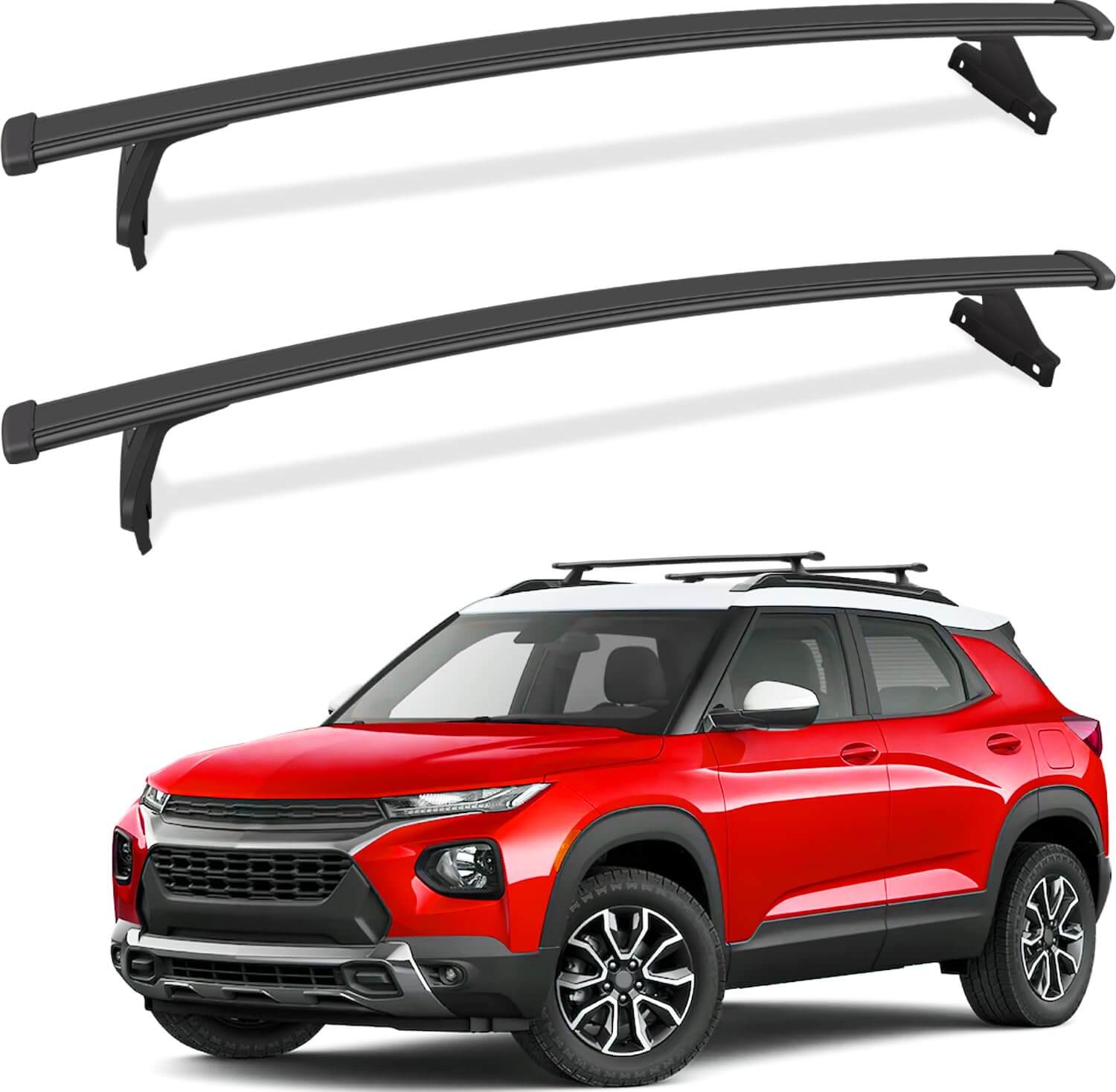 KINGGERI Cross Bars Roof Rack Compatible with Chevy Chevrolet Trailblazer 2021-2025 L LT ACTIV RS