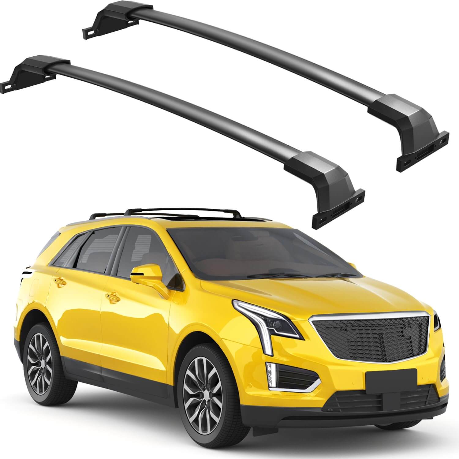 Roof Rack Cross Bars 220lbs Compatible with Cadillac XT5 2017-2025, Heavy Duty All-Metal Aluminum Crossbar