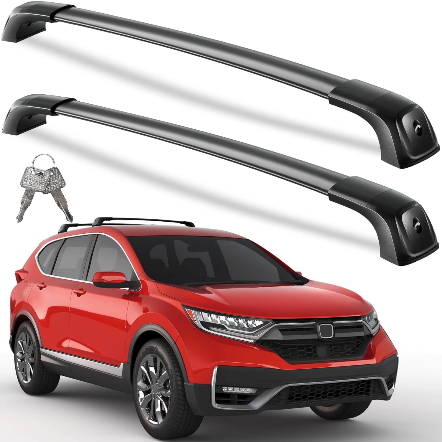 KINGGERI Roof Rack Cross Bars Fit for Honda CRV CR-V 2017-2022 (Without Side Rails), Heavy Duty 260lbs Roof Rails Crossbars