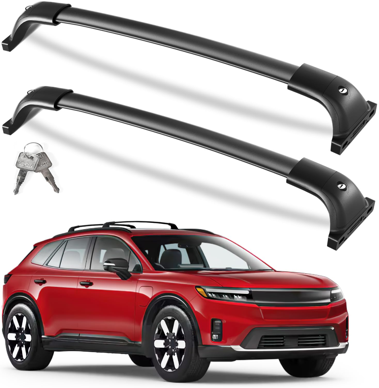 260lbs Lockable Roof Rack Cross Bars Compatible with Honda Prologue Touring 2024 2025 with Flush Side Rails