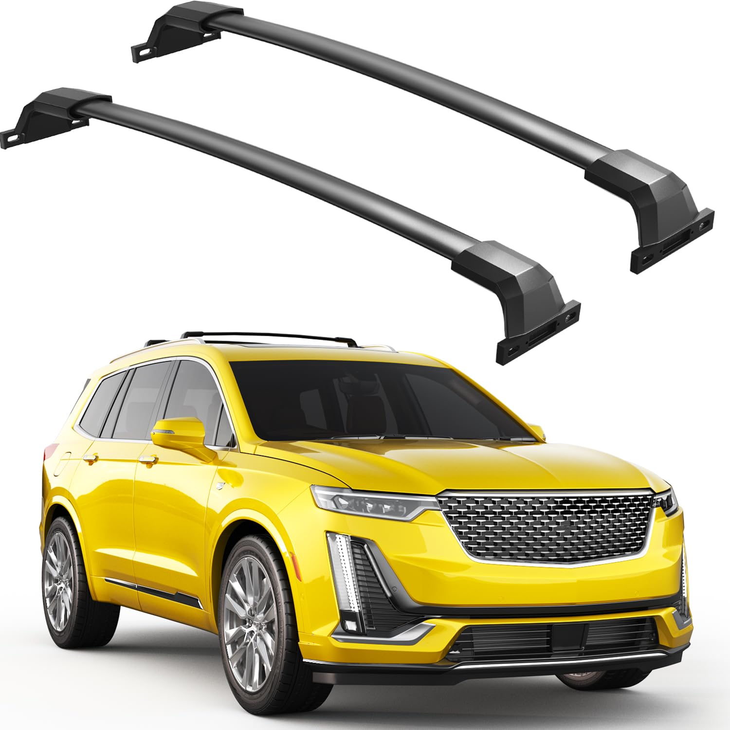 Roof Rack Cross Bars 220lbs Compatible with Cadillac XT6 2020-2025, Heavy Duty All-Metal Aluminum Crossbar