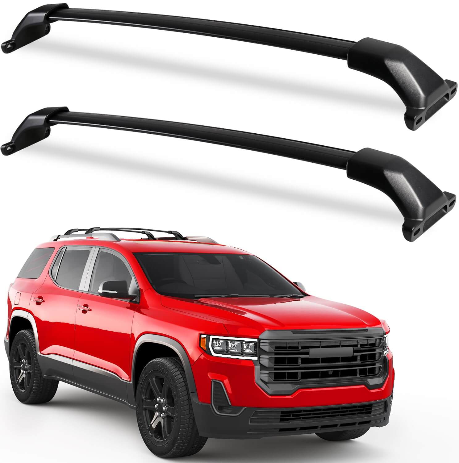 Heavy Duty 260lbs Cross Bars Roof Racks Fit for GMC Acadia 2017-2023，Aluminum Roof Rails Crossbars Luggage Cargo Carrier
