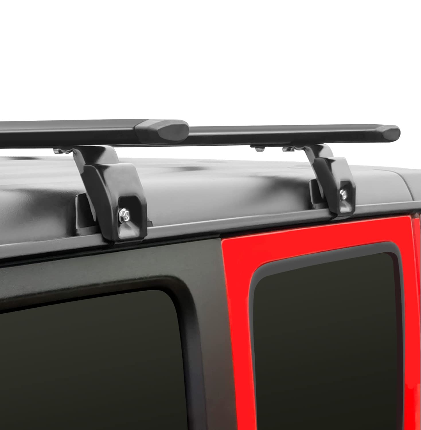 KINGGERI Heavy Duty 330lb Roof Rack Cross Bars Fit for Jeep Wrangler JK JL Gladiator JT 2007-2025, 2 & 4 Door Aluminum
