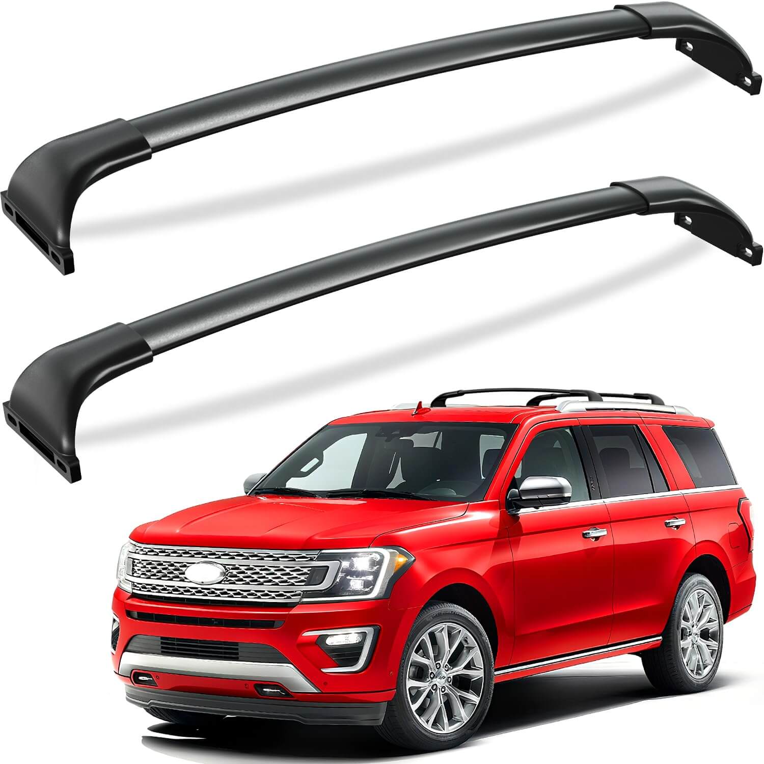 KINGGERI 220lbs Roof Racks Cross Bars Fit for Ford Expedition/Max 2018-2025 & Lincoln Navigator 2018-2024