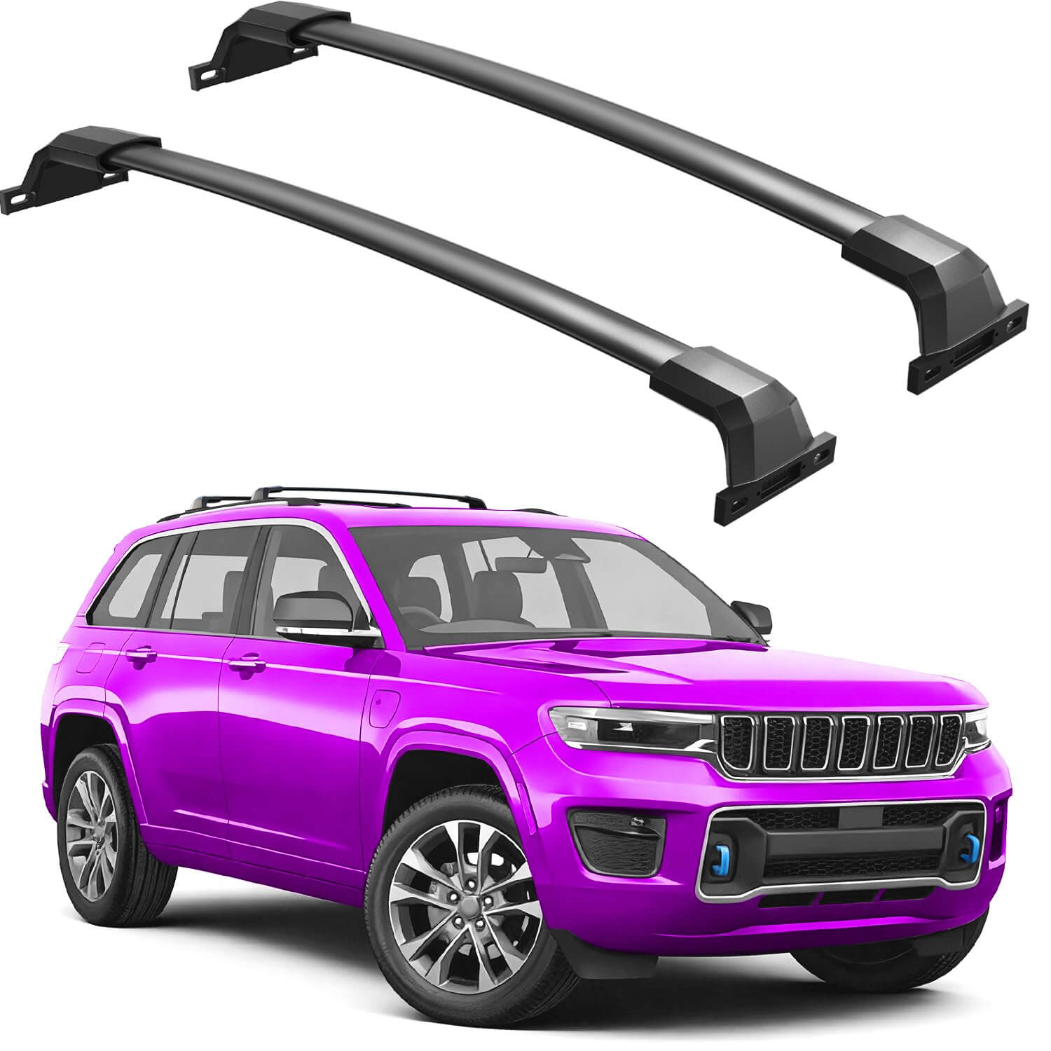 Roof Rack Cross Bars Compatible with 2021-2026 Jeep Grand Cherokee L 3-Row and 2022-2026 Grand Cherokee WL 2-Row