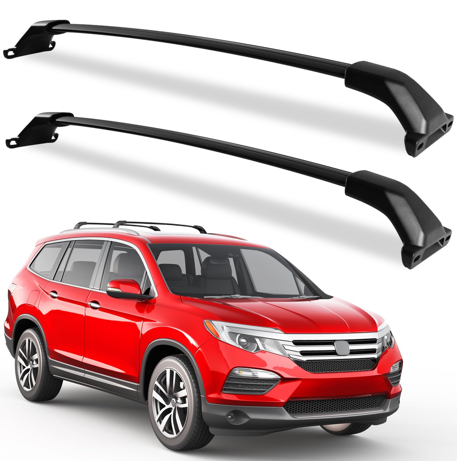 KINGGERI 260lbs Roof Racks Cross Bars Fit for Honda Pilot 2016-2022 with Flushed Side Rails