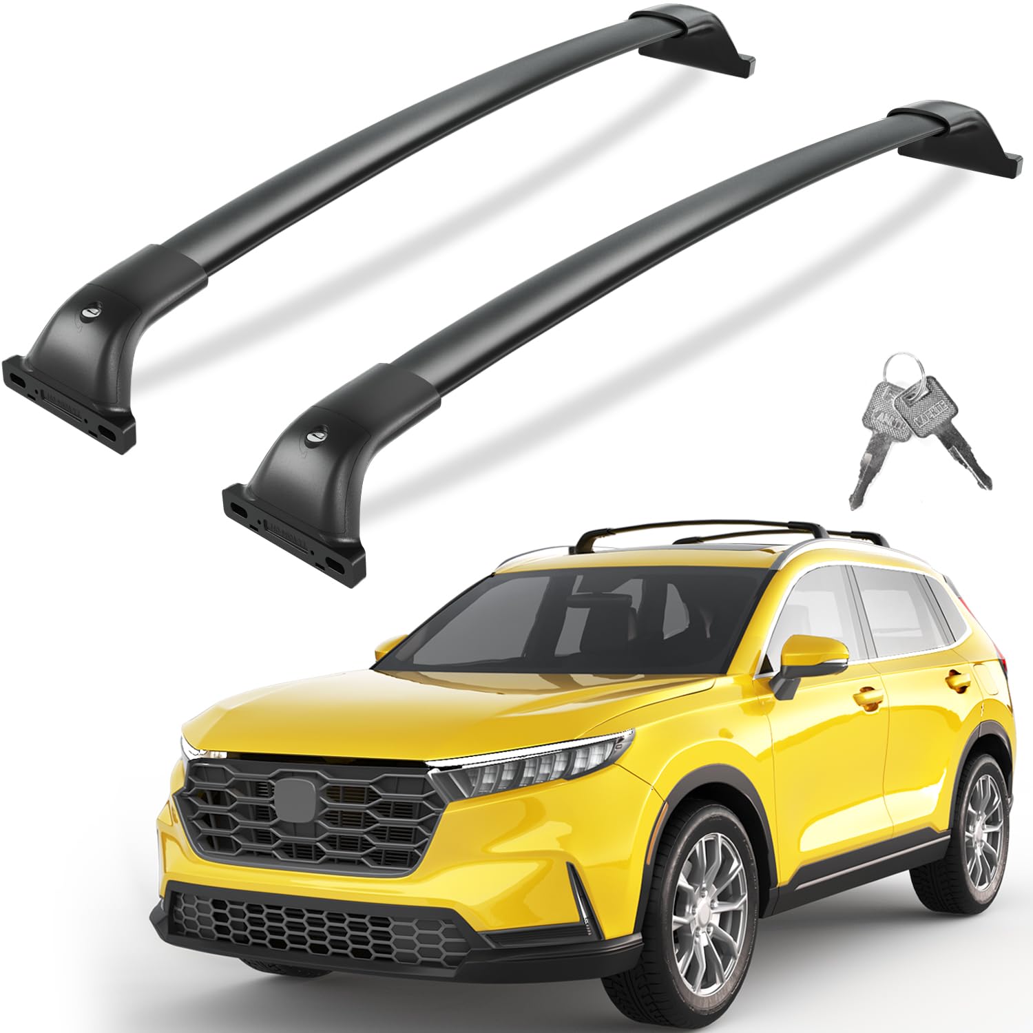Lockable 260lbs Roof Rack Cross Bars Fit for Honda CRV CR-V 2023 2024 2025
