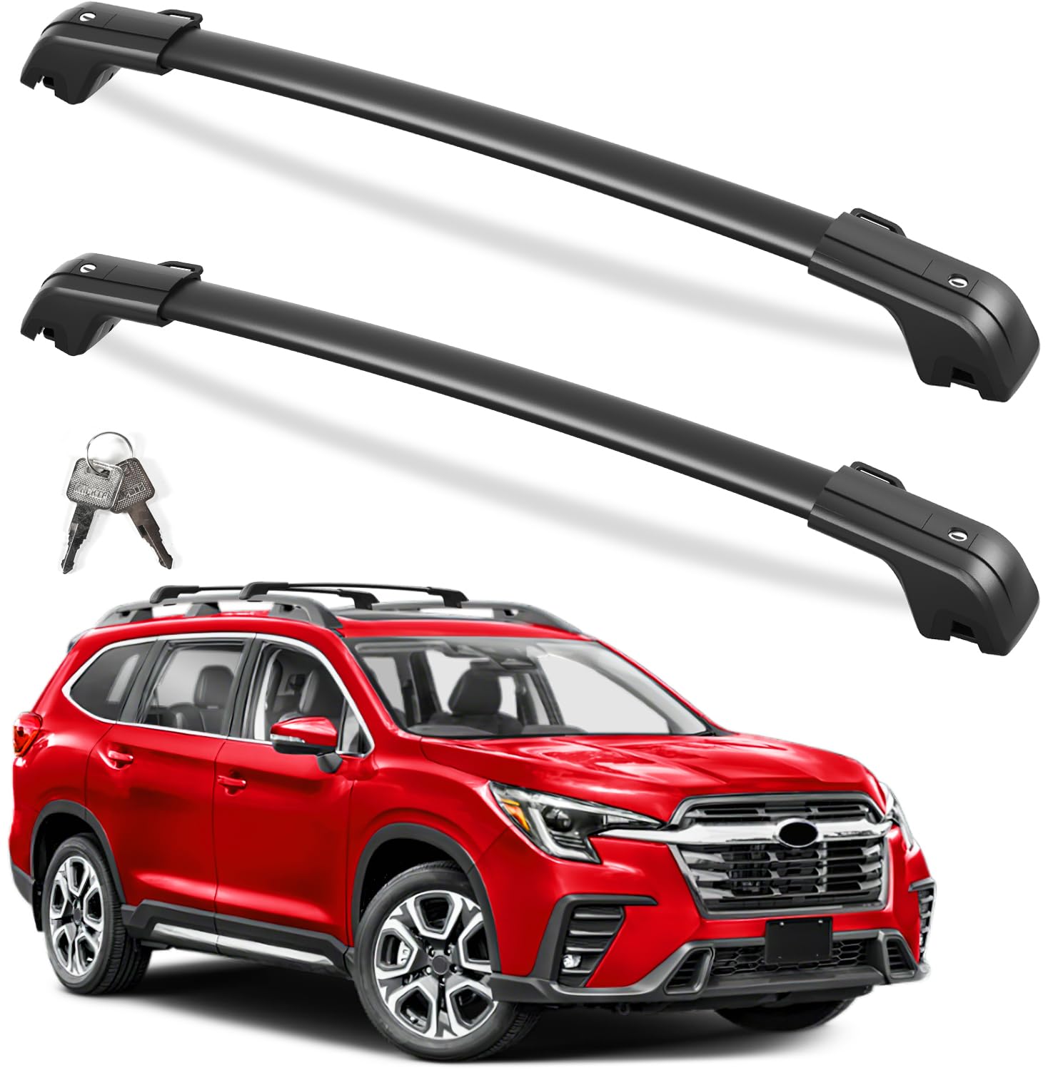 KINGGERI Lockable Roof Rack Cross Bars Compatible with Subaru Ascent 2019 2020 2021 2022 2023 2024 2025