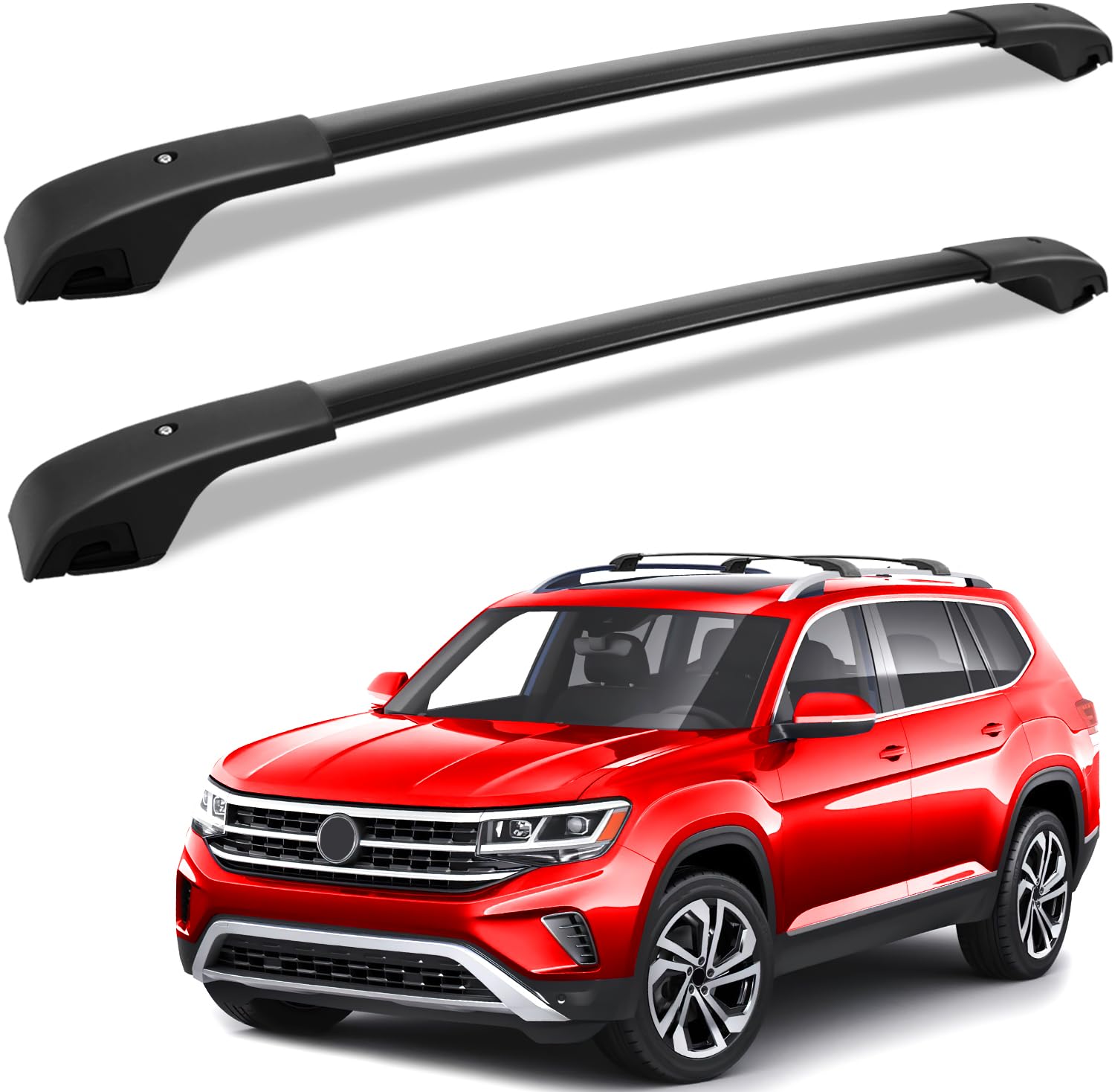 KINGGERI Roof Rack Cross Bars Fit for Volkswagen Atlas 2017-2025, Aluminum Roof Rails Crossbars