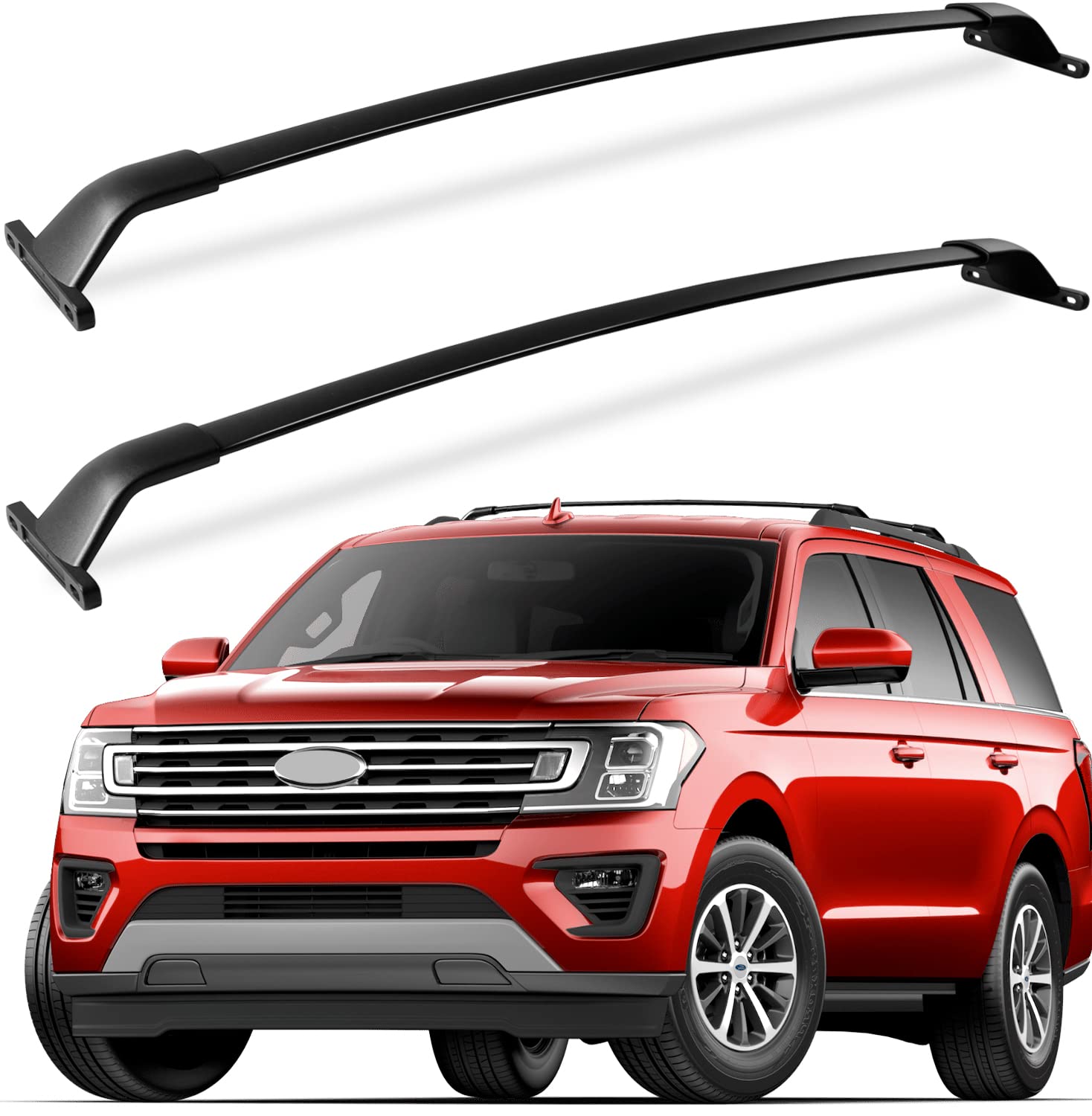 220lbs Roof Racks Cross Bars Fit for Ford Expedition/Max 2018-2025 & Lincoln Navigator 2018-2024