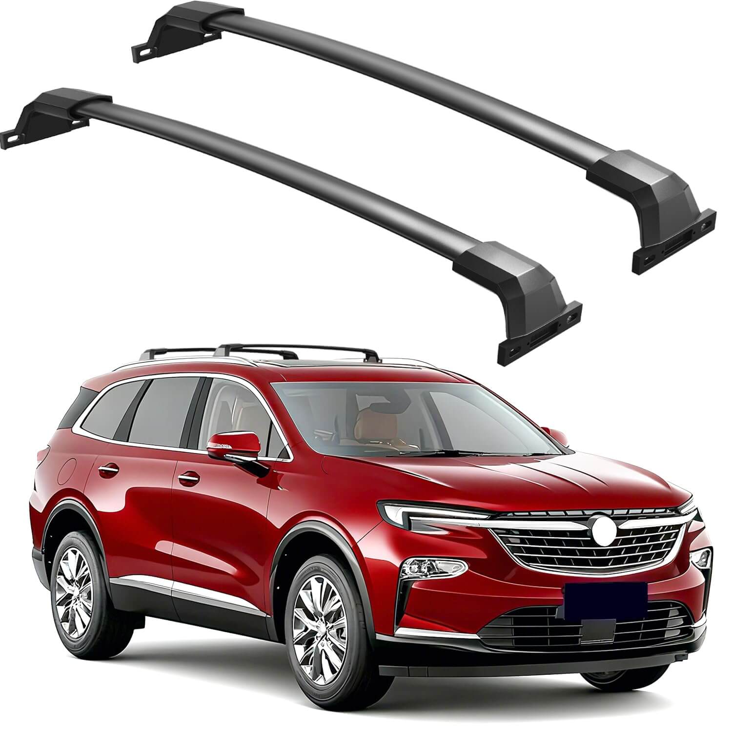 Roof Rack Cross Bars 220lbs Compatible with Buick Enclave 2018-2024 (with Flush Side Rails)