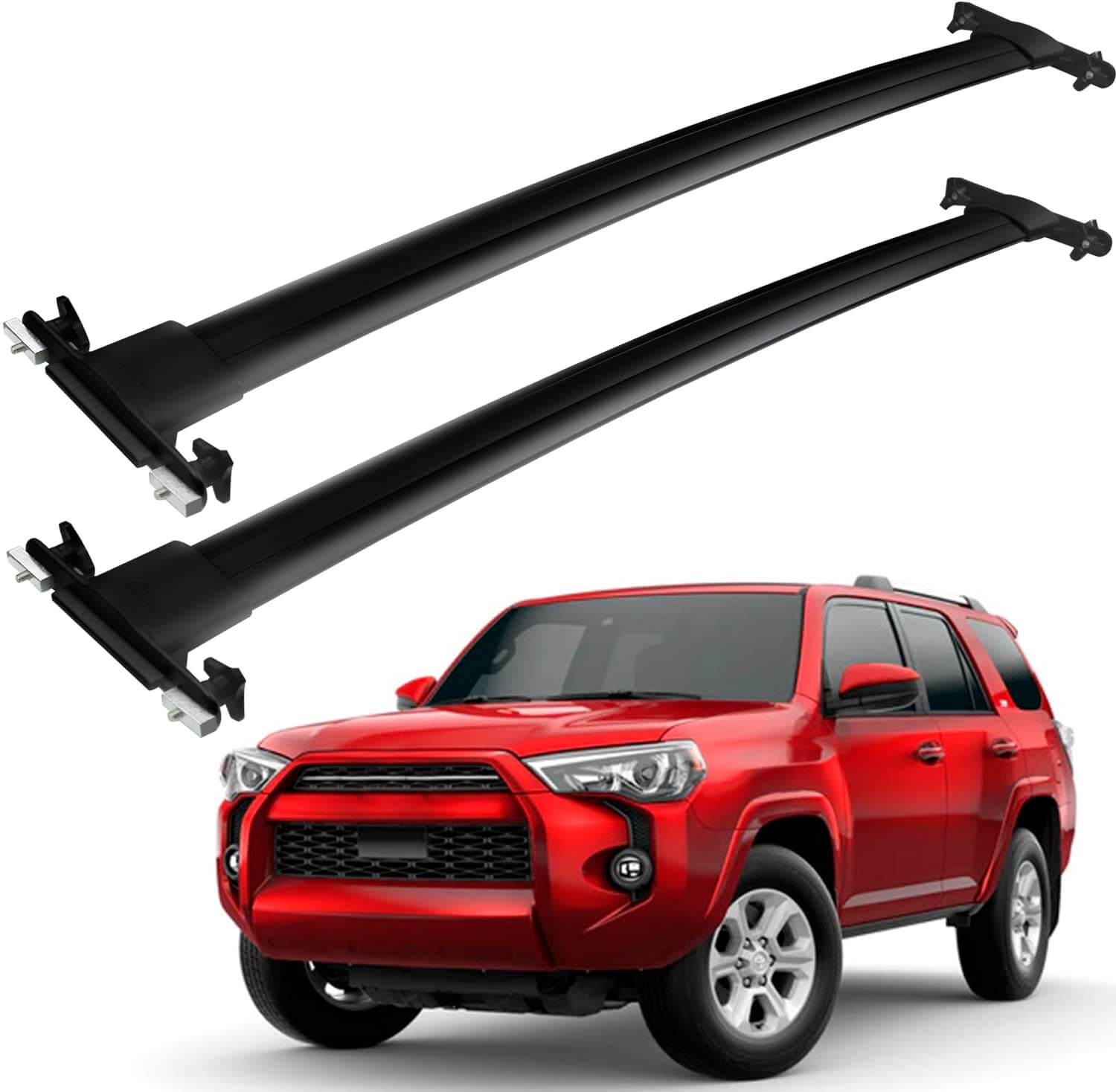 KINGGERI 220lbs Roof Rack Cross Bars Compatible with Toyota 4Runner 2010-2024,Aluminum Crossbars Rails Cargo Rooftop