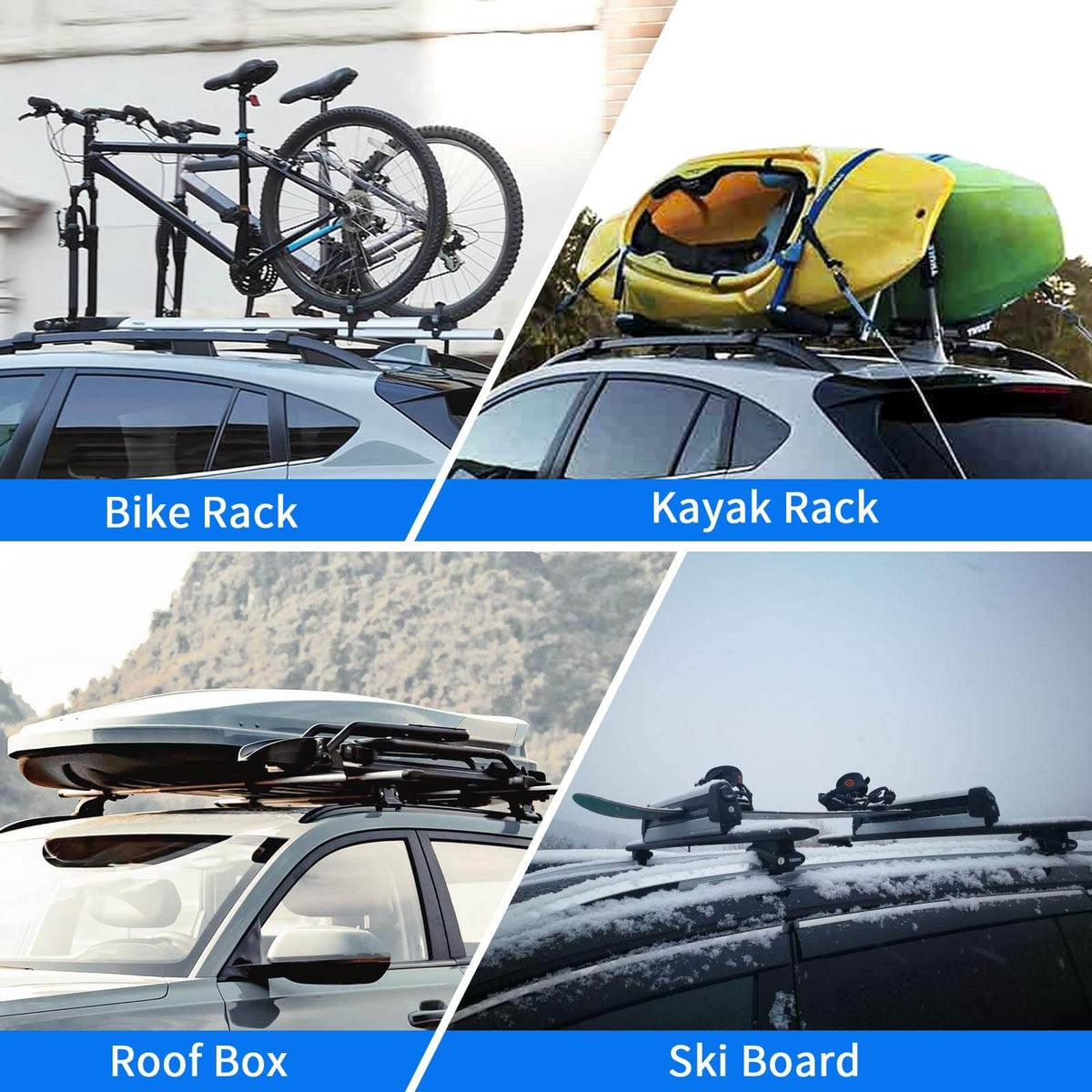 KINGGERI Cross Bars Roof Rack Compatible with Chevy Chevrolet Trailblazer 2021-2025 L LT ACTIV RS
