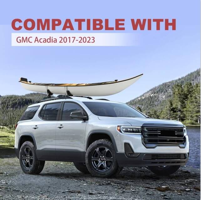 Heavy Duty 260lbs Cross Bars Roof Racks Fit for GMC Acadia 2017-2023，Aluminum Roof Rails Crossbars Luggage Cargo Carrier