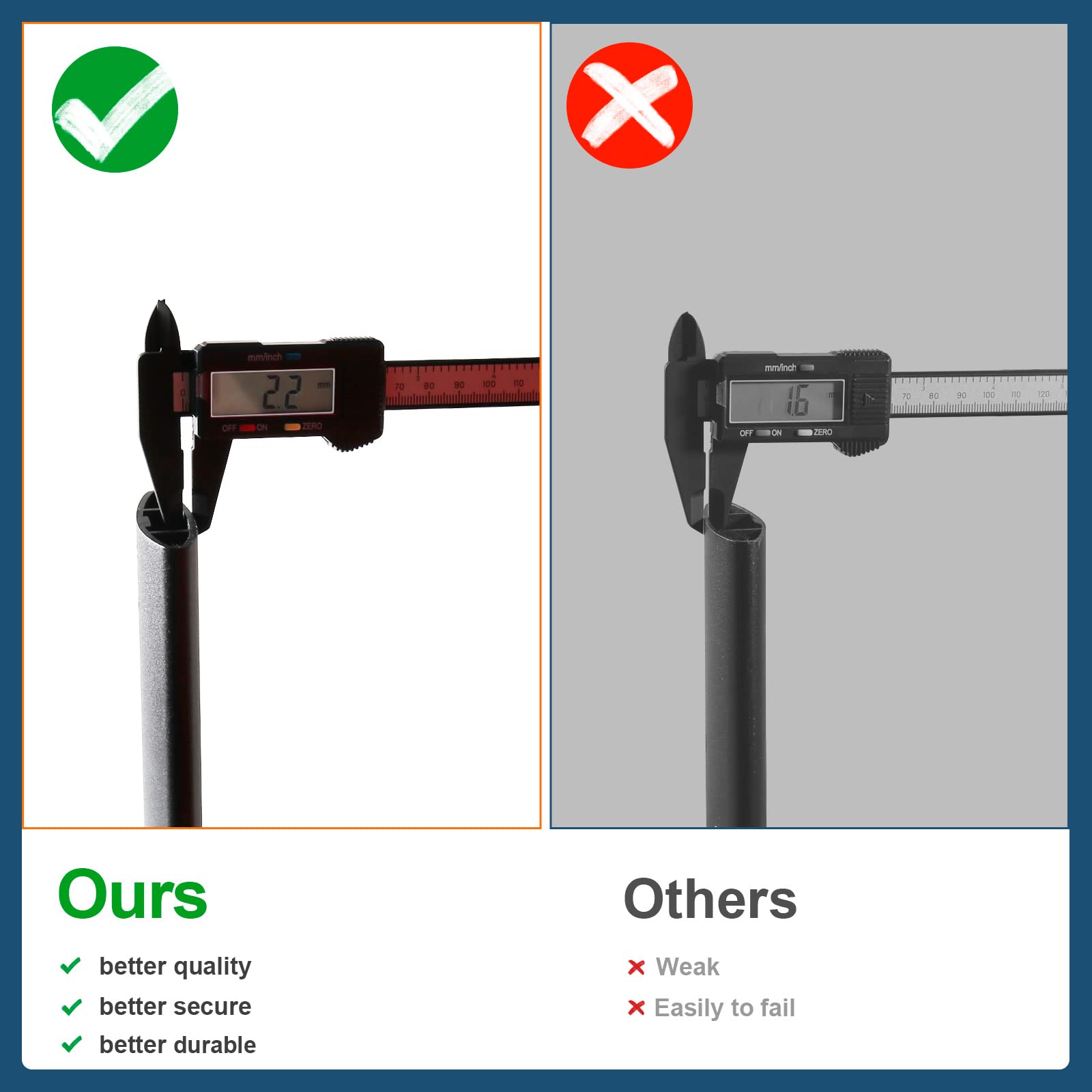 KINGGERI Roof Rack Cross Bars Compatible with Honda Pilot 2009-2015 with Side Rails