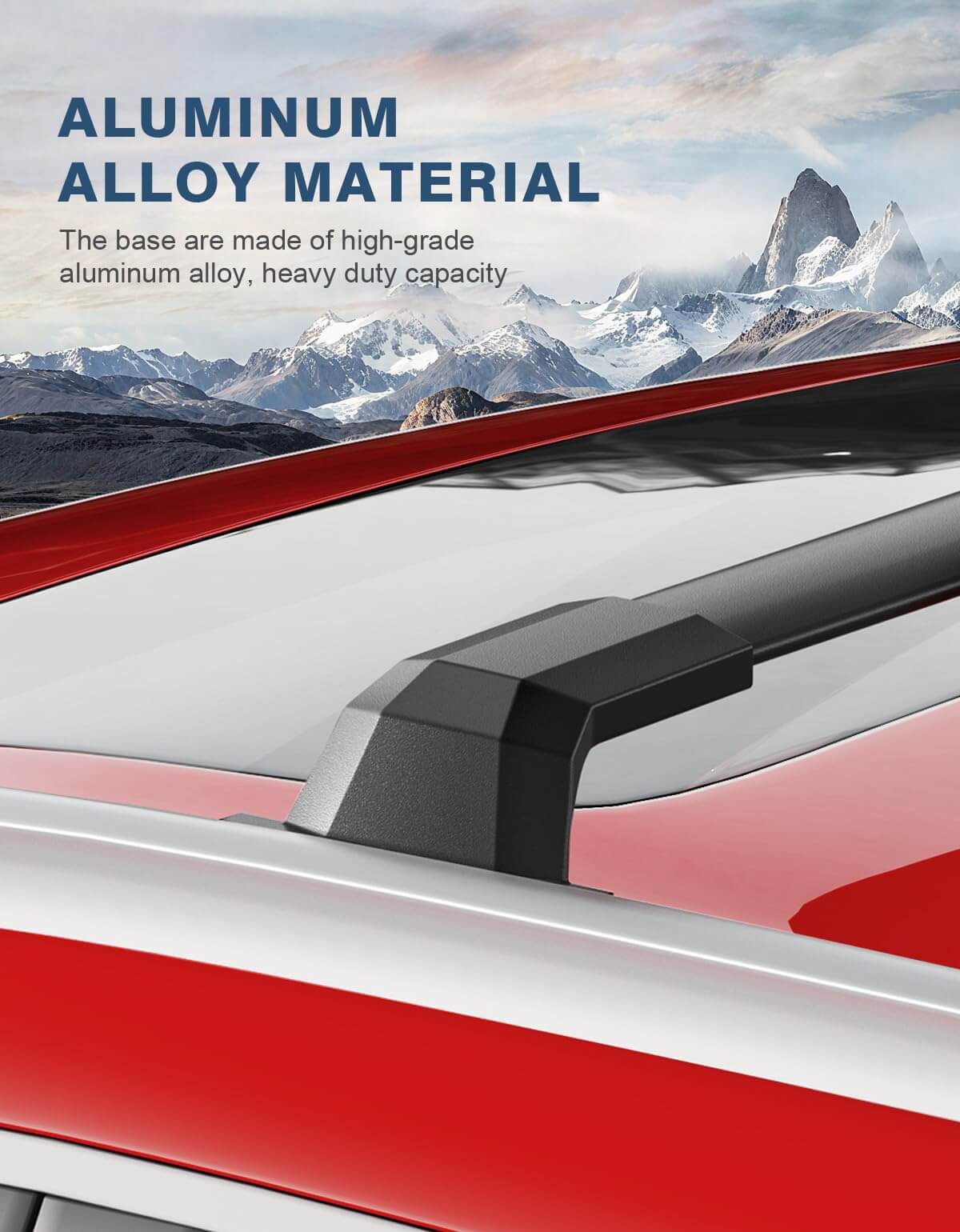 Roof Rack Cross Bars 220lbs Compatible with Buick Enclave 2018-2024 (with Flush Side Rails)