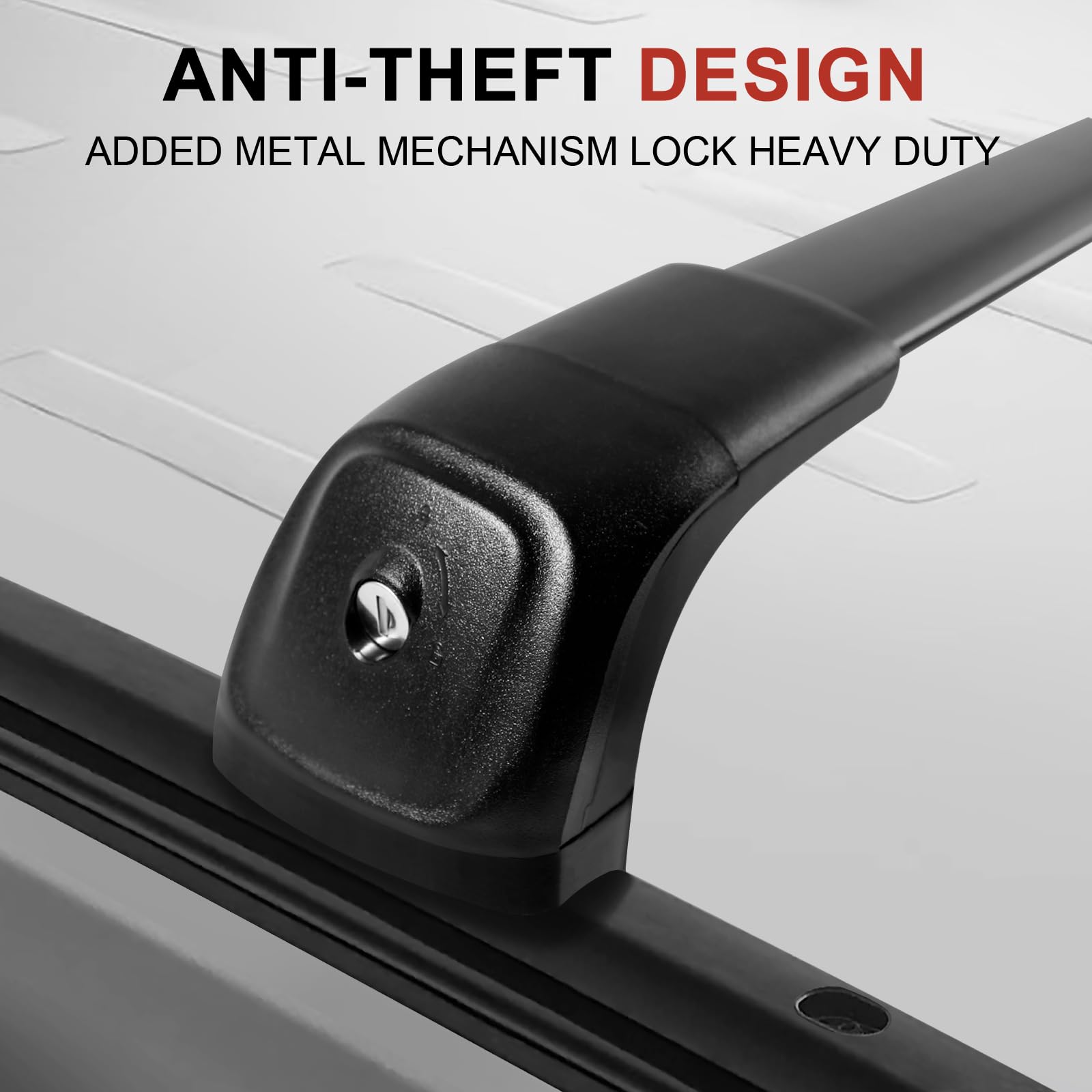 KINGGERI Lockable 260lbs Roof Racks Cross Bars Fit for Jeep Grand Cherokee Altitude & SRT & Trackhawk with Roof Black Moldings 2011-2022