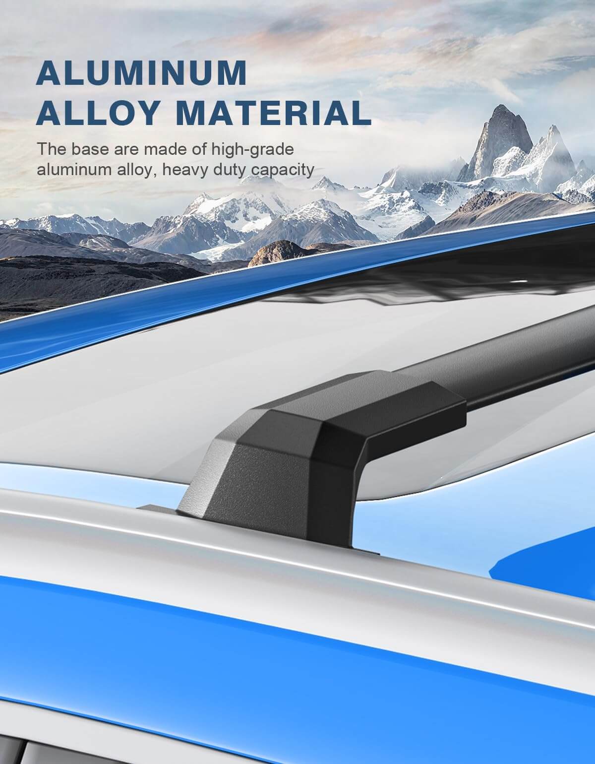 Roof Rack Cross Bars Compatible with 2021-2026 Jeep Grand Cherokee L 3-Row and 2022-2026 Grand Cherokee WL 2-Row