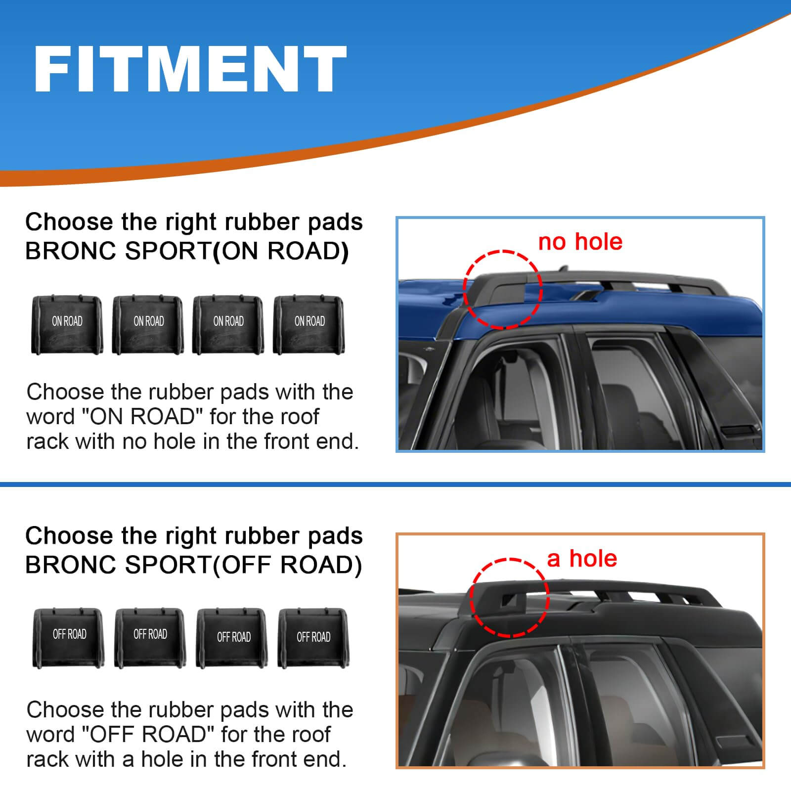 KINGGERI Lockable Roof Rack Cross Bars 220lb fit for Ford Bronco Sport Base & Bigbend & Outer Banks & Badlands & First Edition 2021-2025