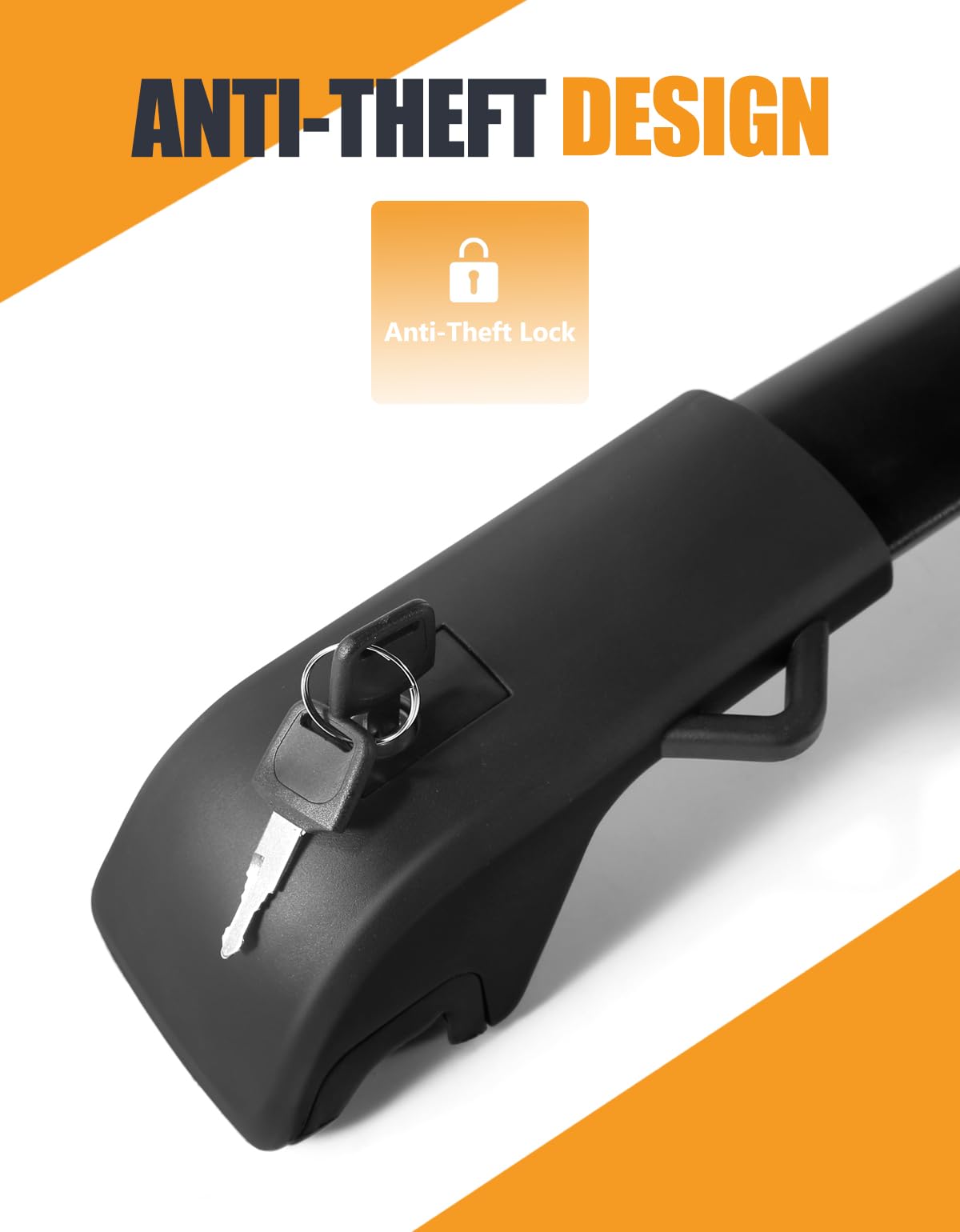 KINGGERI Lockable 220LBS Roof Rack Cross Bars Fit For Toyota 4Runner 2025 2026 with Raised Side Rails