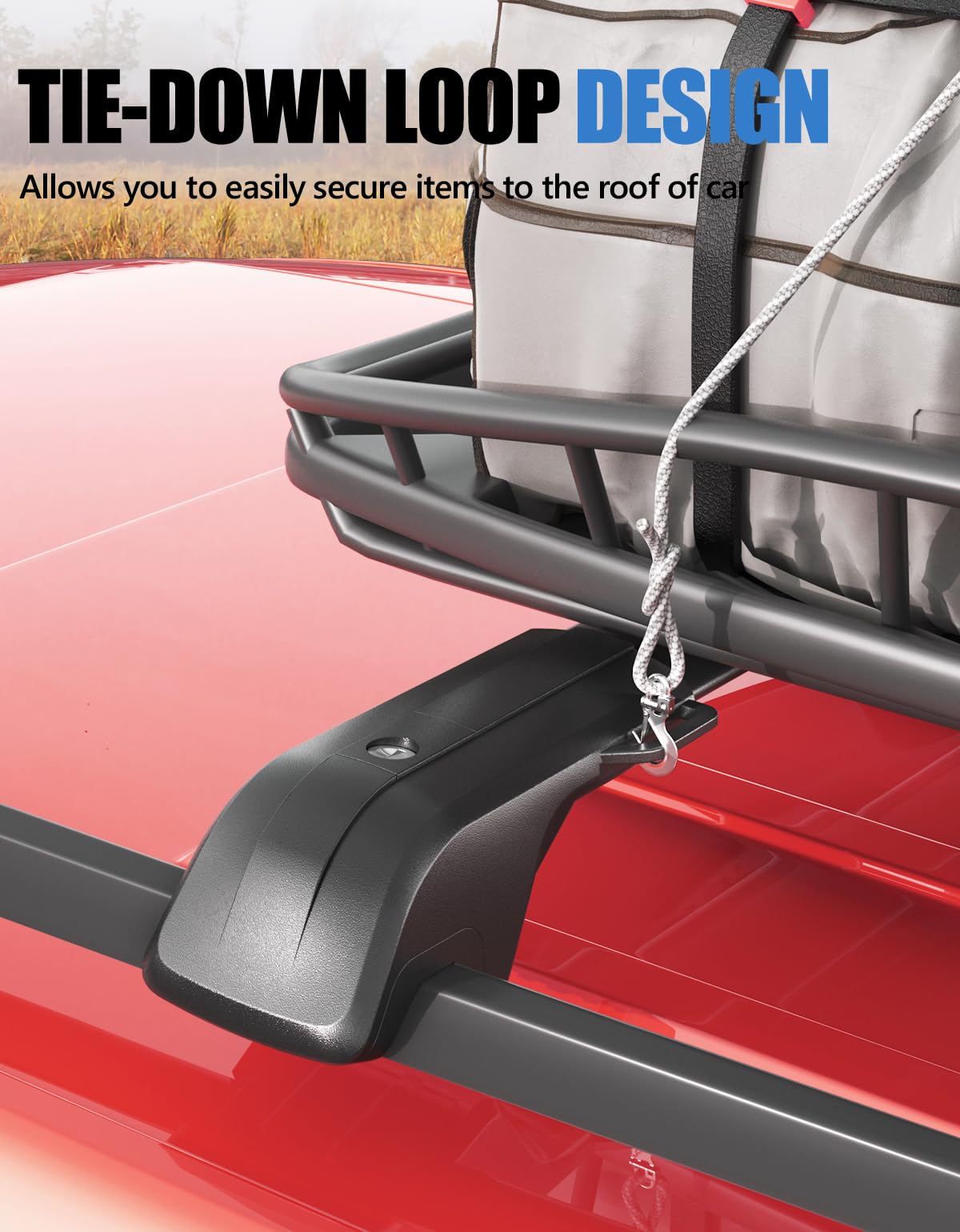 KINGGERI heavy Duty Lockable Roof Rack Cross Bars 260lb Fit for Subaru Forester Wilderness 2022-2024
