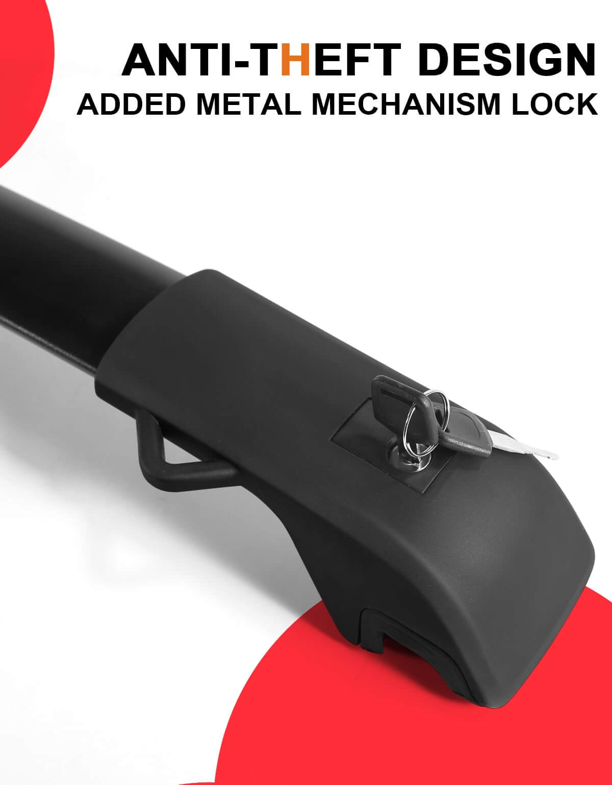 KINGGERI Lockable Roof Rack Cross Bars 220lbs Fit for Toyota Highlander 2008-2013,Heavy Duty Lockable Aluminum