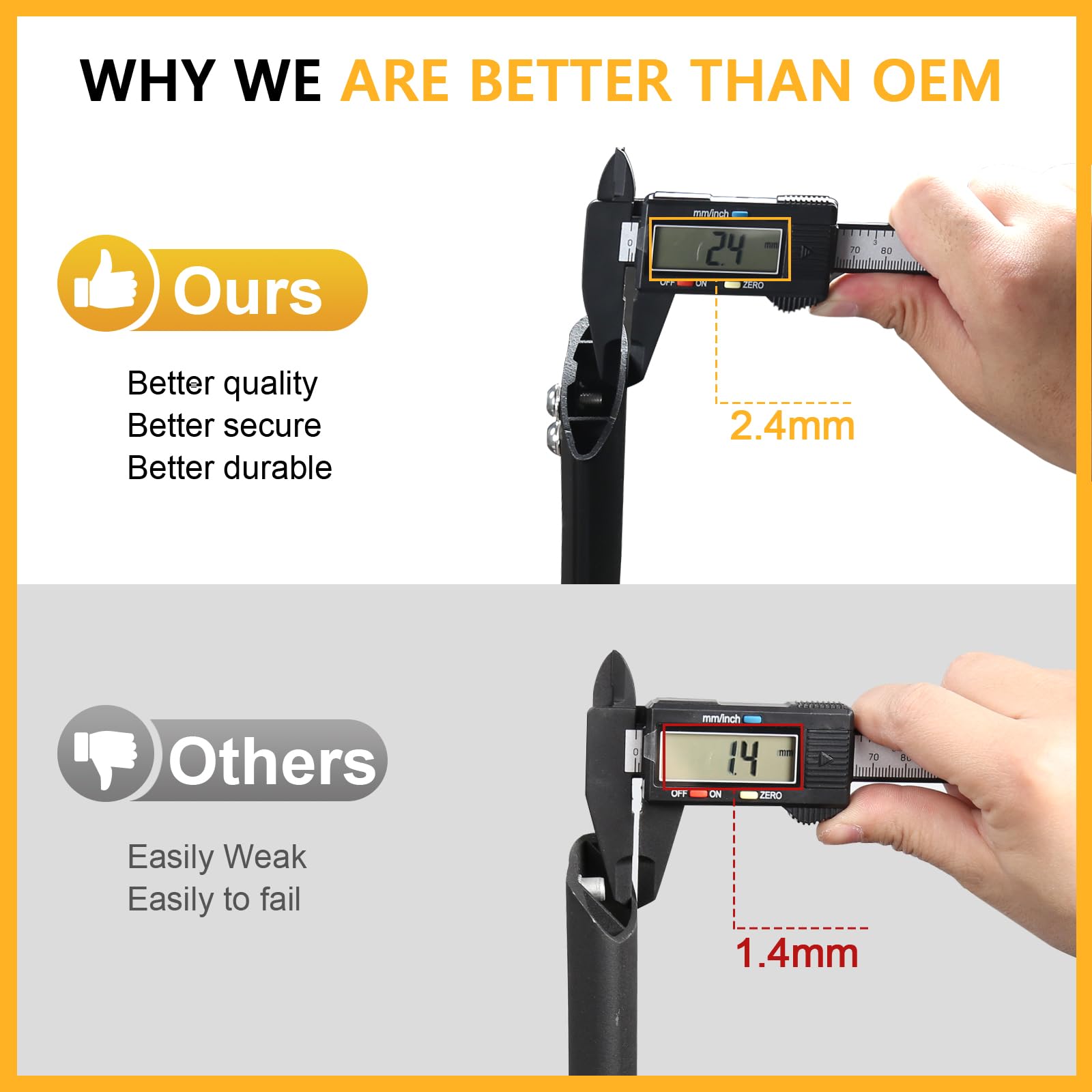 KINGGERI 260lbs Roof Rack Cross Bars fit for Toyota RAV4 2019-2025 with Flush Side Rails